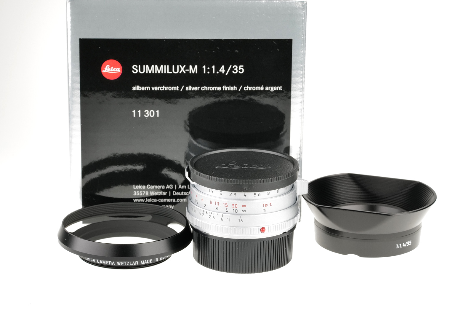Leica Summilux-M 1:1,4/35mm, silver chrome finish, 11301
