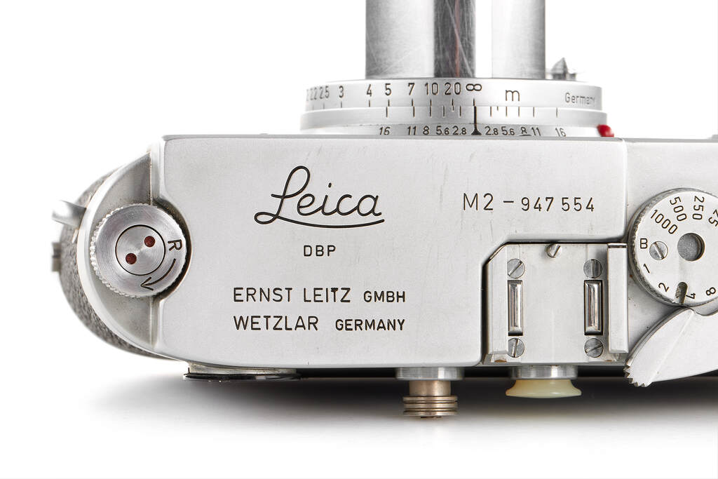 Leica M2 button rewind chrome outfit