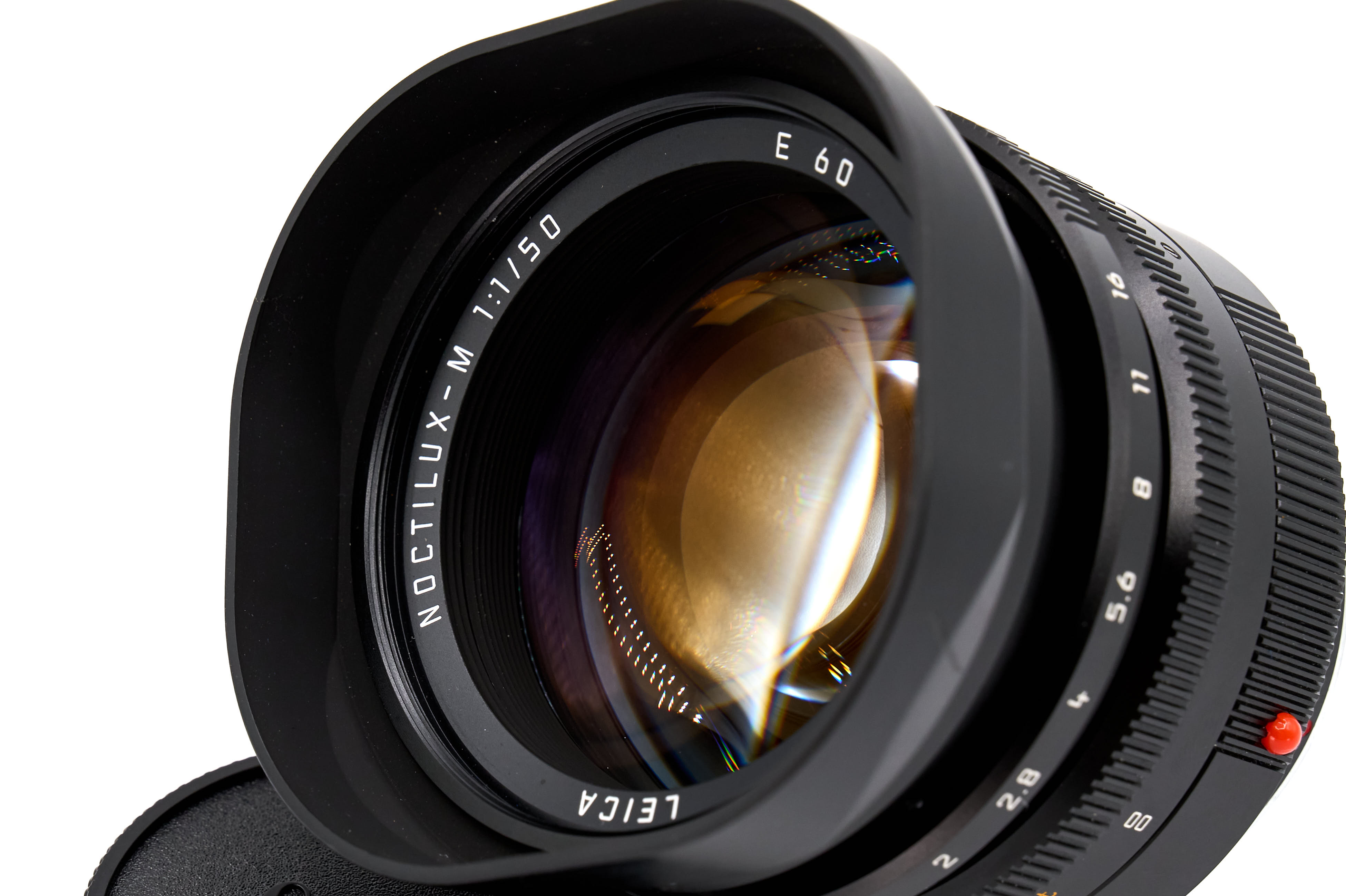 Leica Noctilux-M 50mm f/1 E60 con paraluce 11822