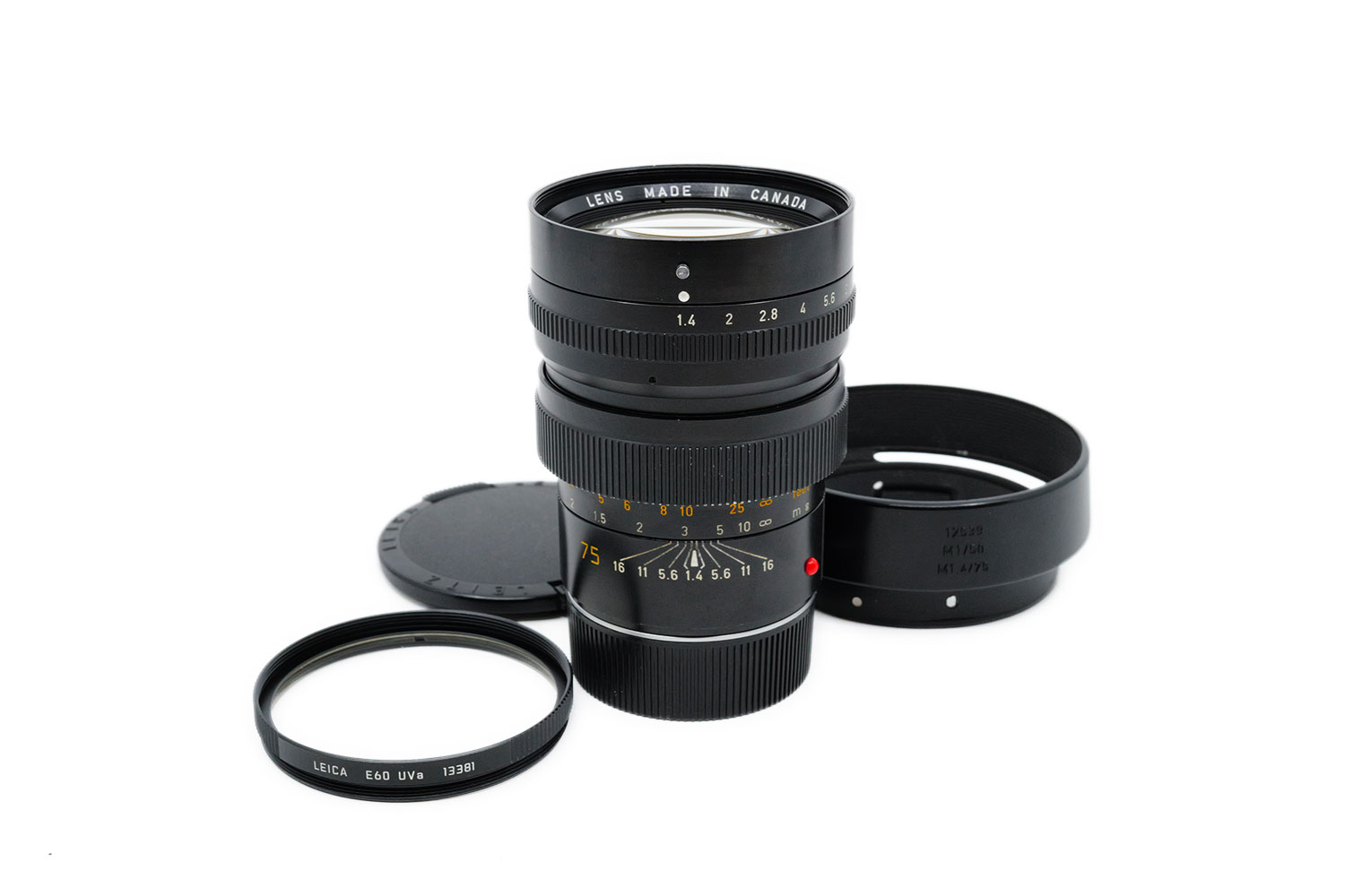 Leica Summilux-M 1.4/75mm V1 Black (11814)