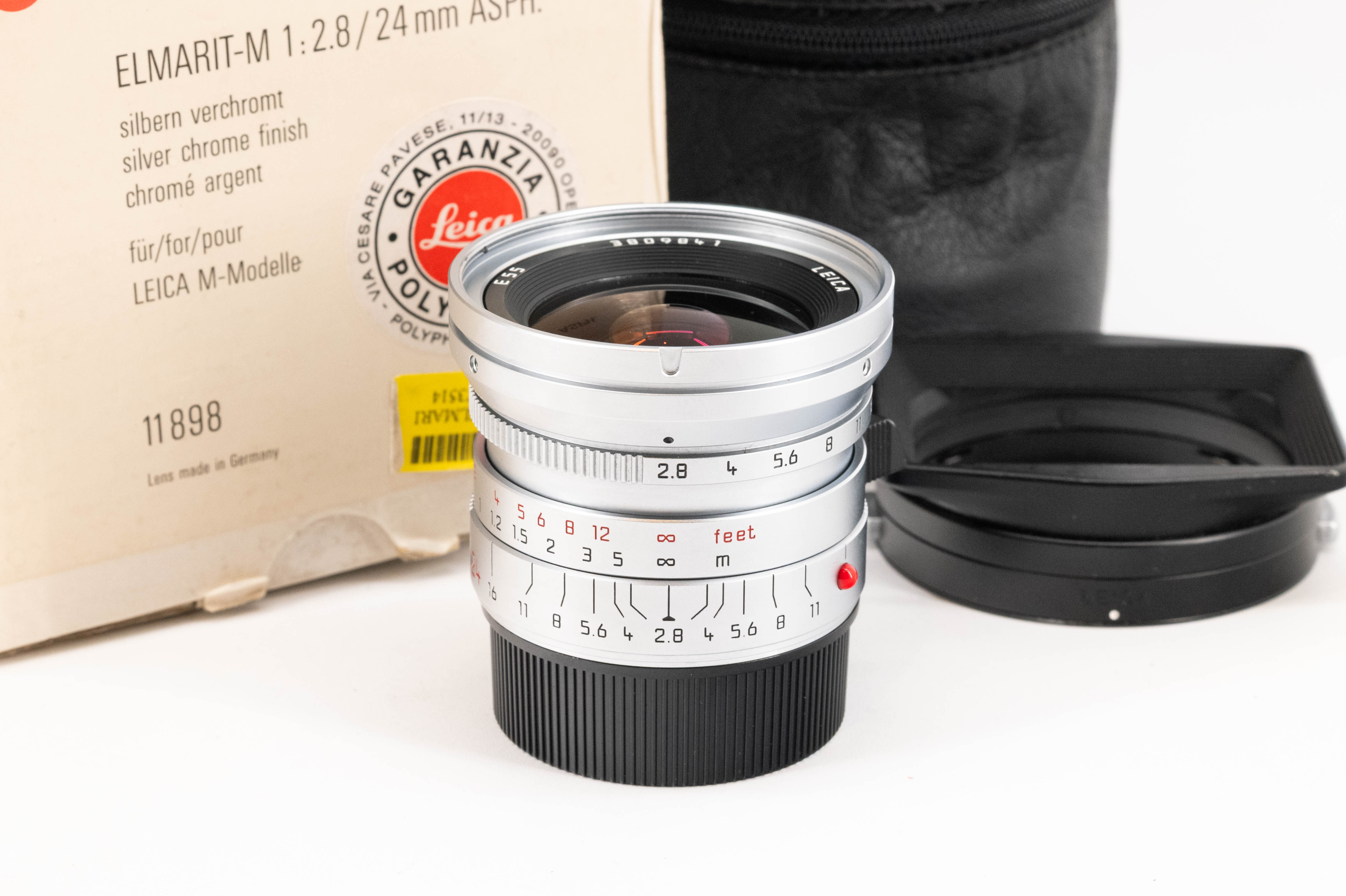 Leica Elmarit-M 24mm f/2.8 ASPH Silber Chrom 11898