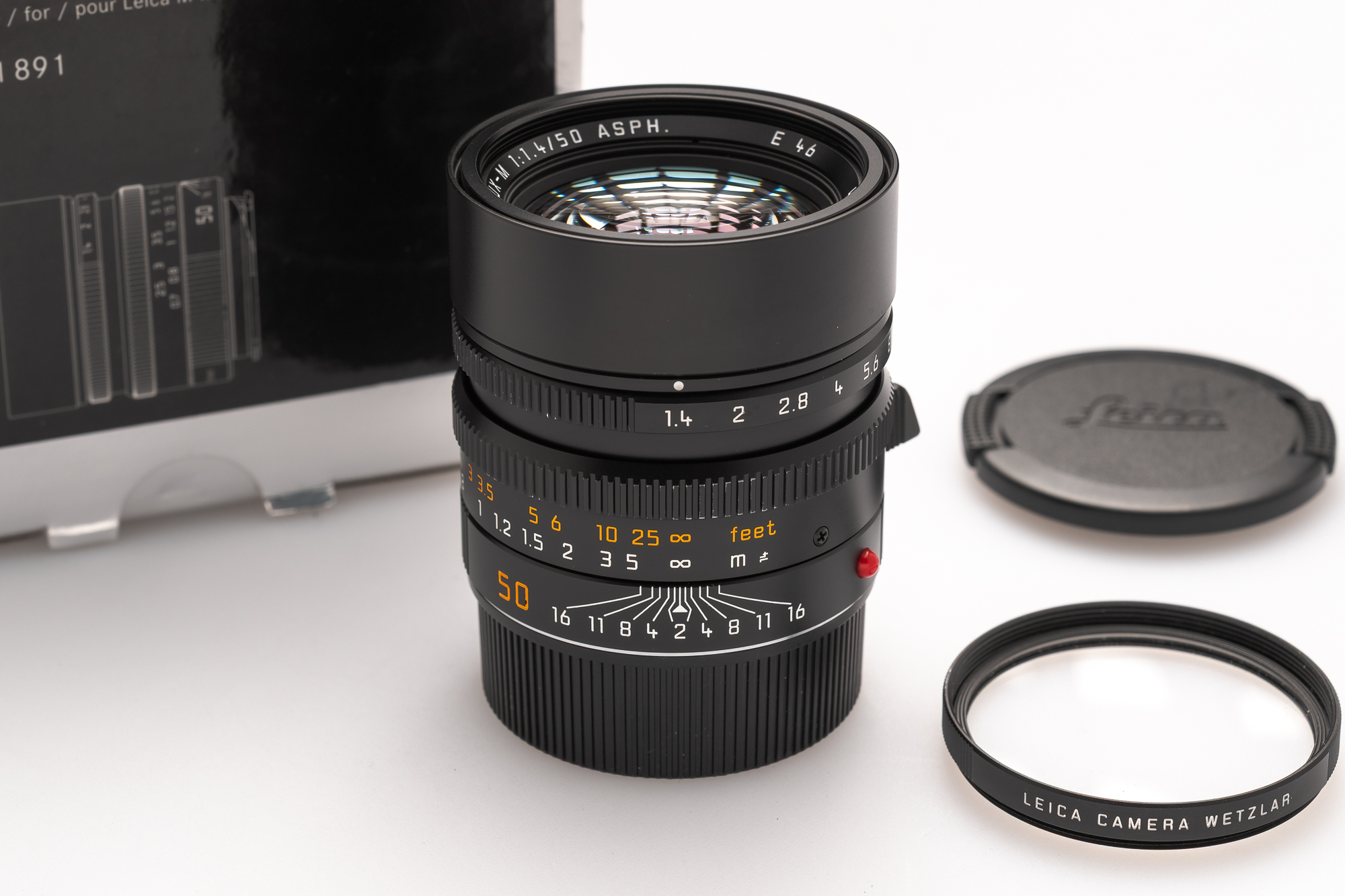 Leica 50mm Summilux-M f/1.4 ASPH., Black Anodized