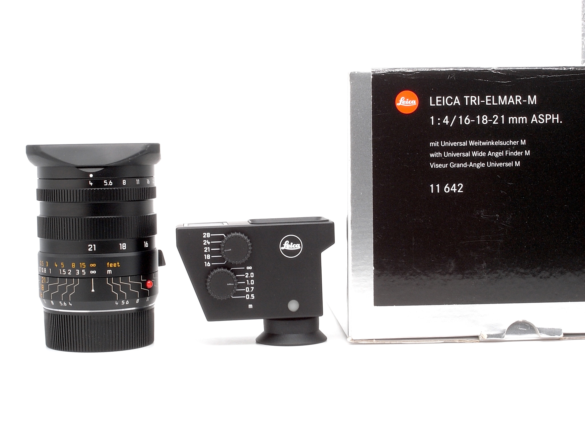 Leica Tri-Elmar-M 4.0/16–18–21mm ASPH. 6-bit Set