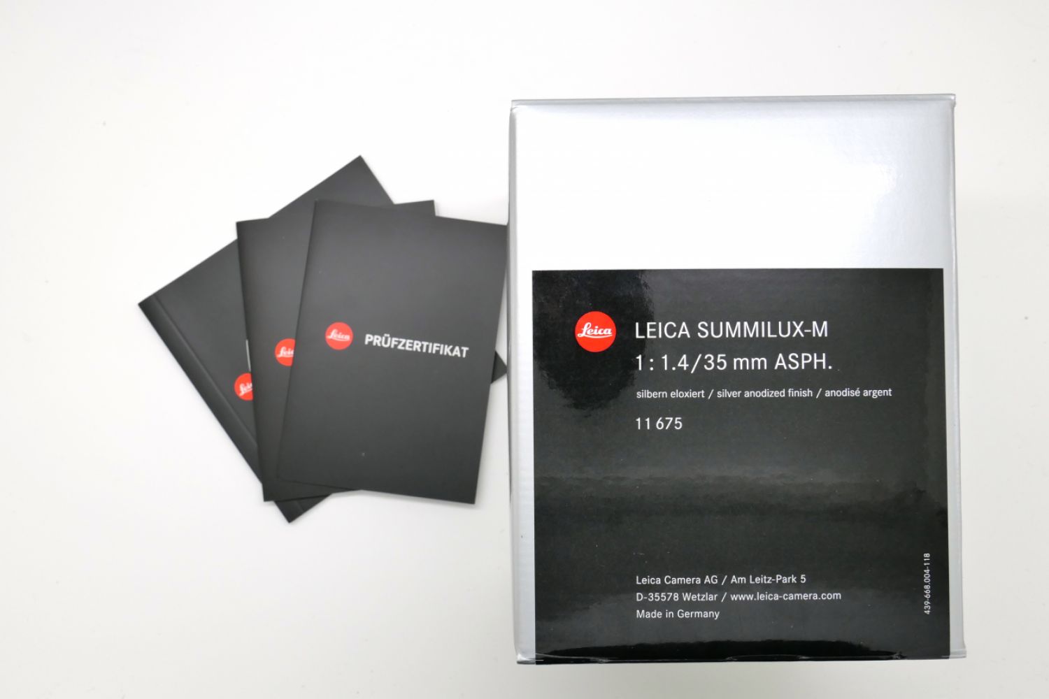 Leica SUMMILUX-M 1.4/35 Asph FLE (11675), Silver EX-DEMO