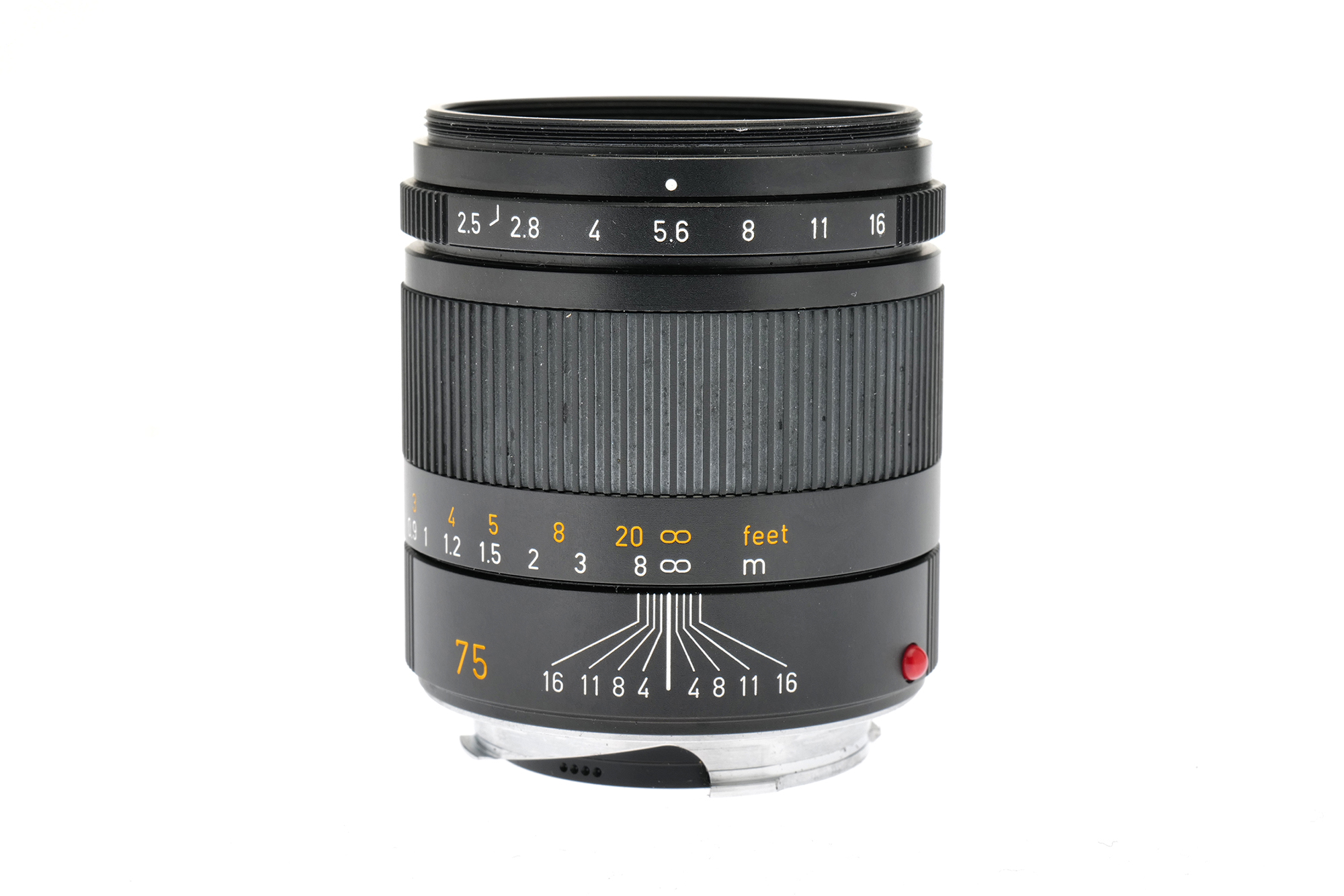 Leica SUMMARIT-M 2.5/75mm, schwarz elox. Leica SUMMARIT-M 2.5/75mm, schwarz elox.