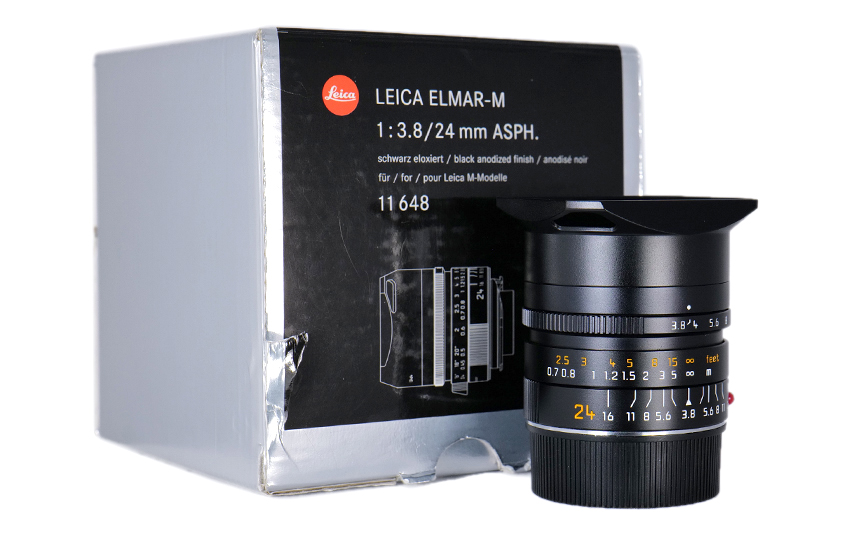 LEICA:ELMAR-M 3.8/24mm ASPH., black anodized 11648