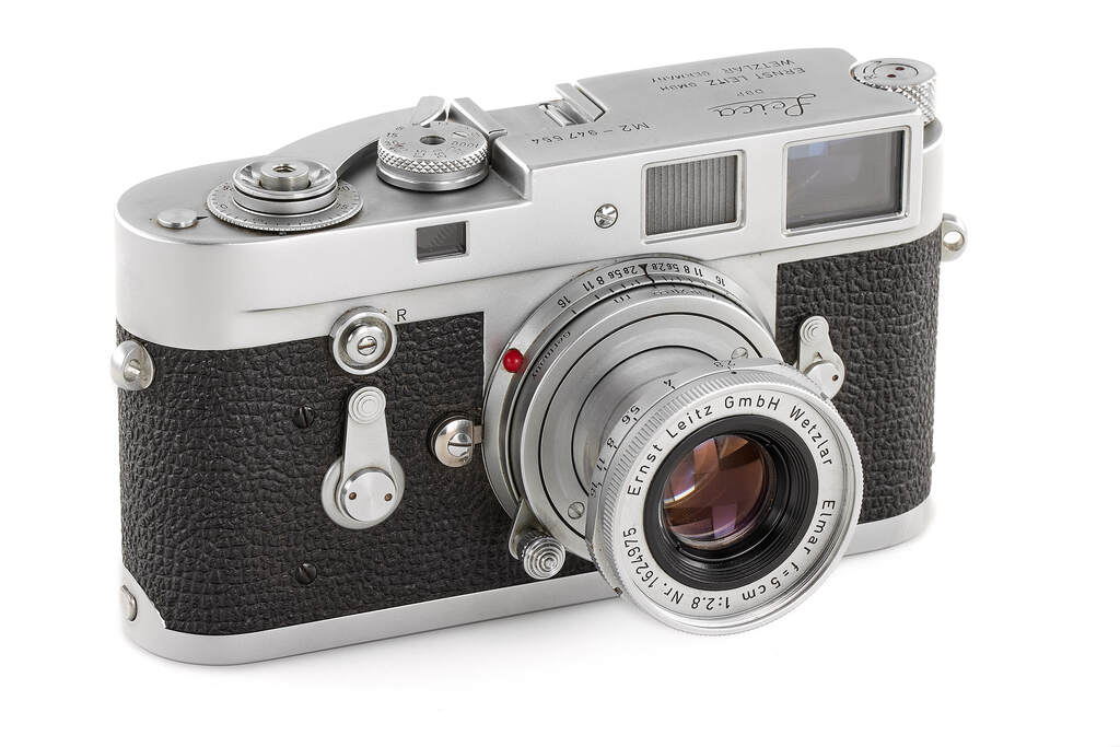 Leica M2 button rewind chrome outfit