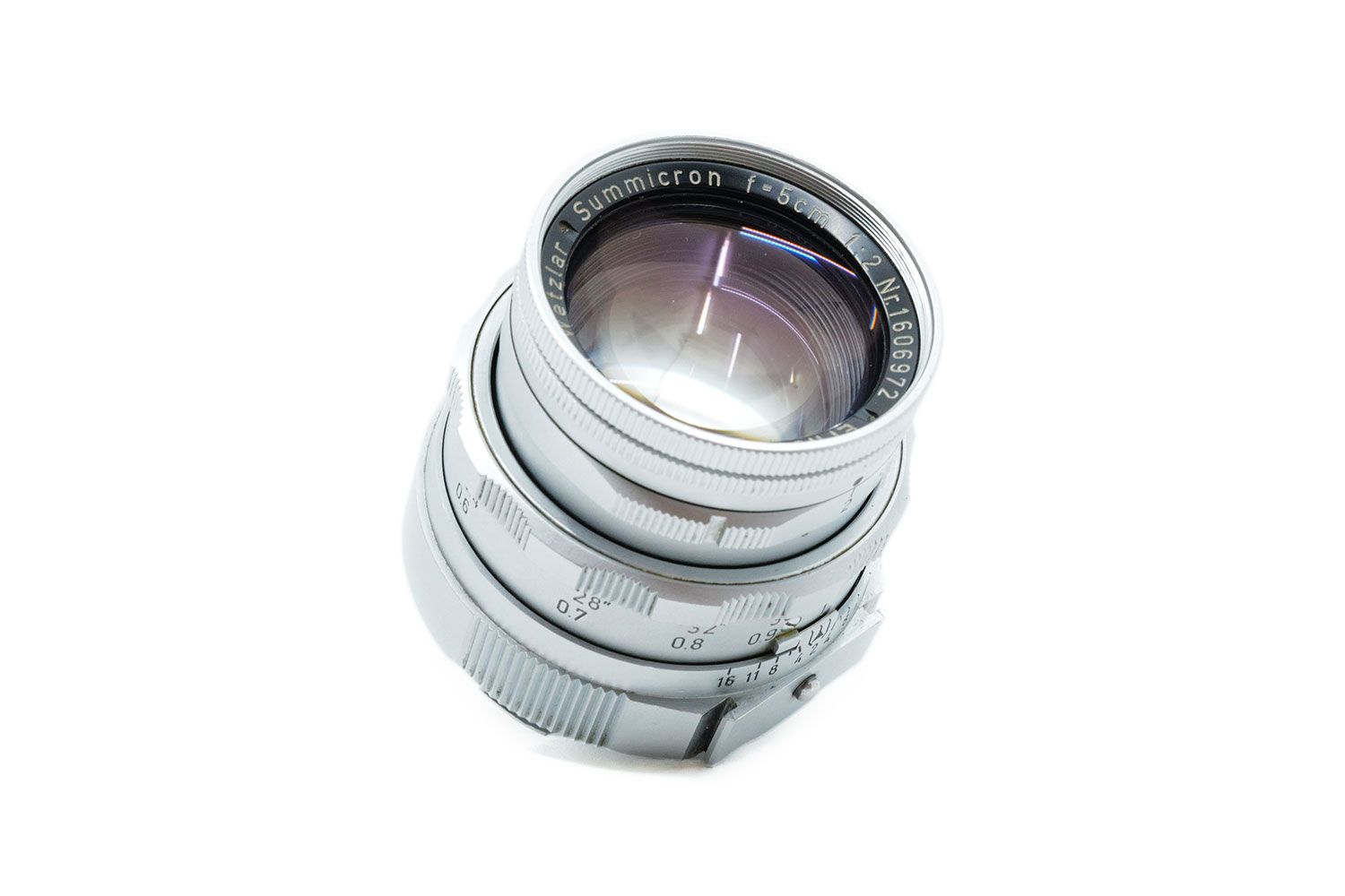 Leica SUMMICRON-M 2/50mm Chrome Rigid Dual Range + and googles