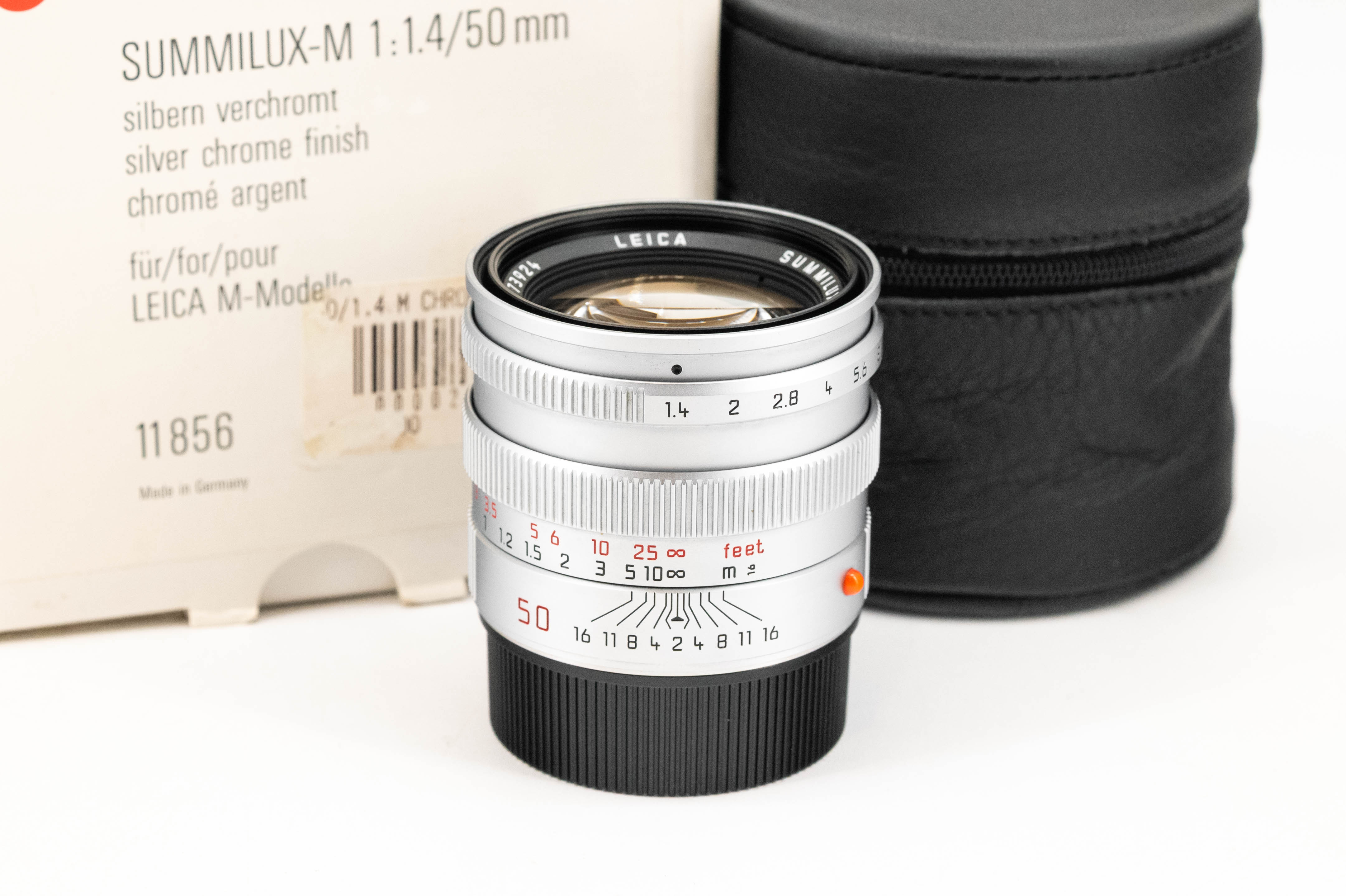 Leica Summilux-M 50mm f/1.4 Pre-ASPH Silver Chrome 11856
