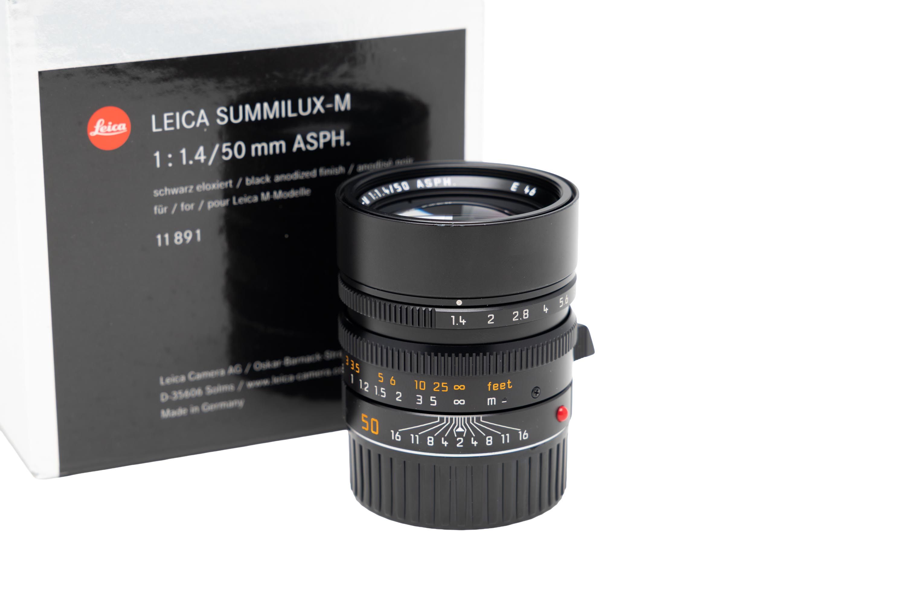 Leica SUMMILUX-M 1.4/50 mm ASPH., black - 11891