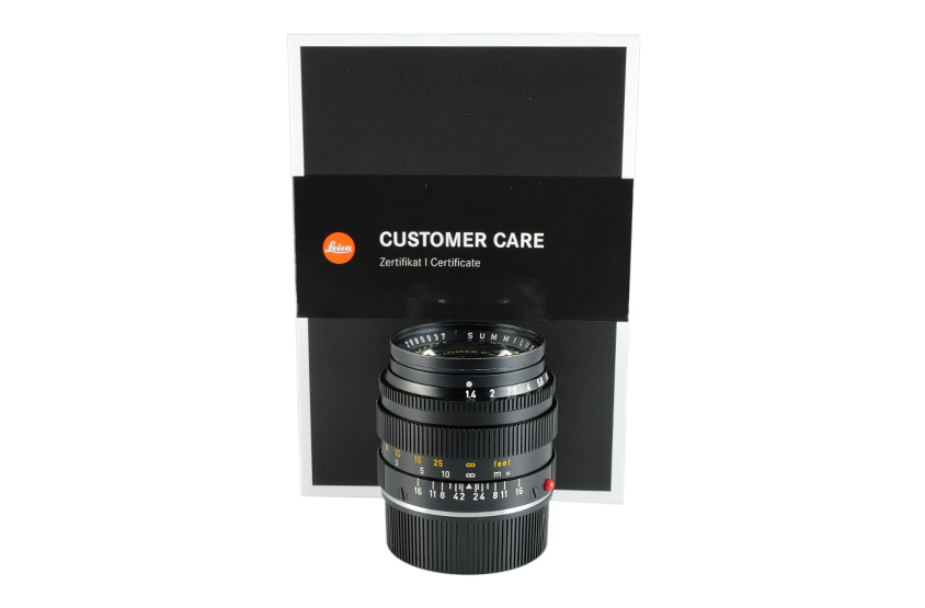 LEITZ WETZLAR SUMMILUX 1:1,4/50 schwarz eloxiert (Vers. II) 11114