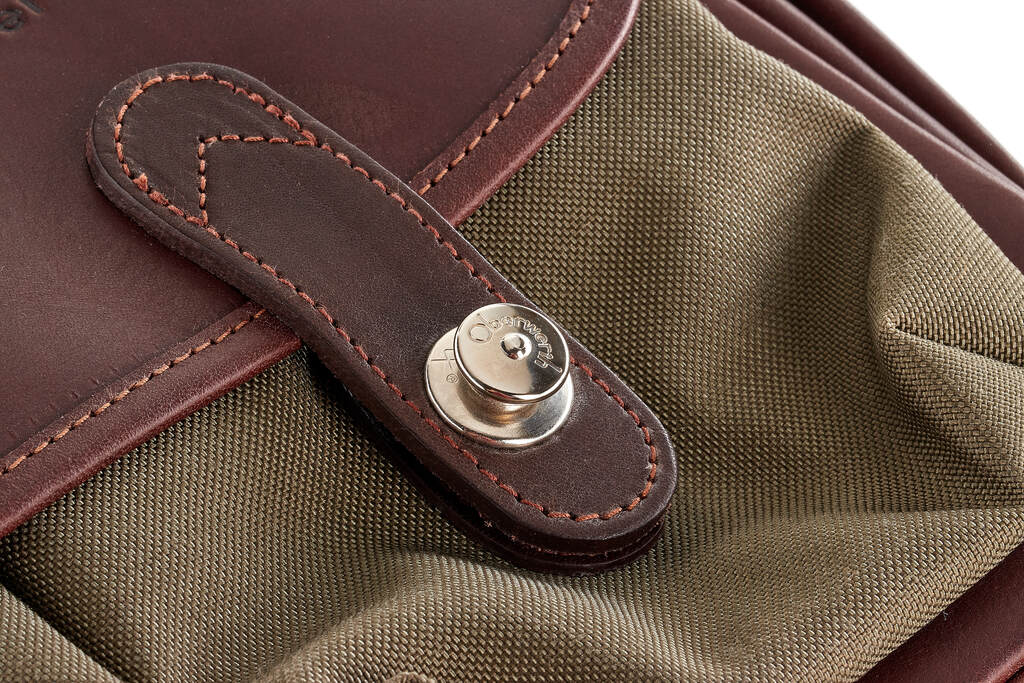 Oberwerth Heidelberg Leder dunkelbraun / Cordura oliv