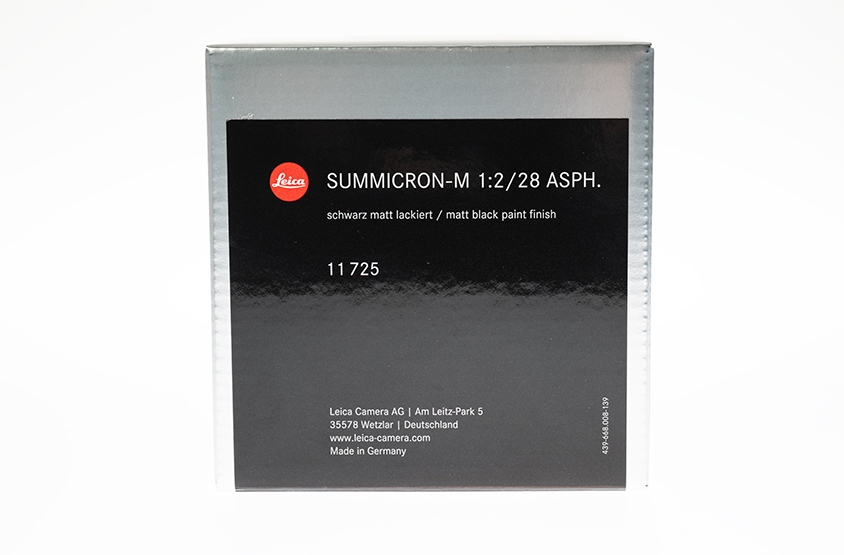 Leica SUMMICRON-M 1:2/28 ASPH. sw. matt. paint