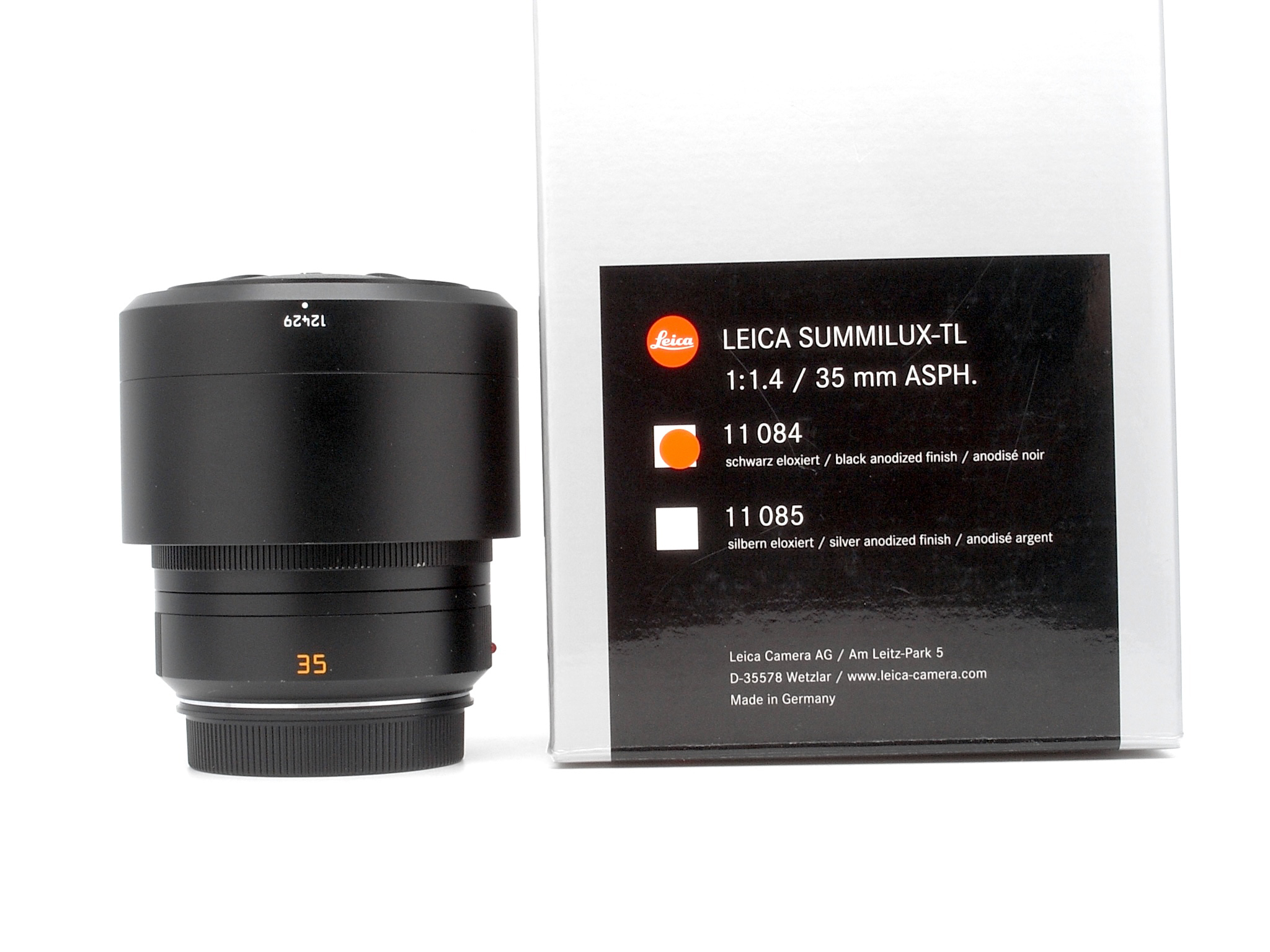 Leica Summilux-TL 1.4/35mm ASPH. schwarz eloxiert