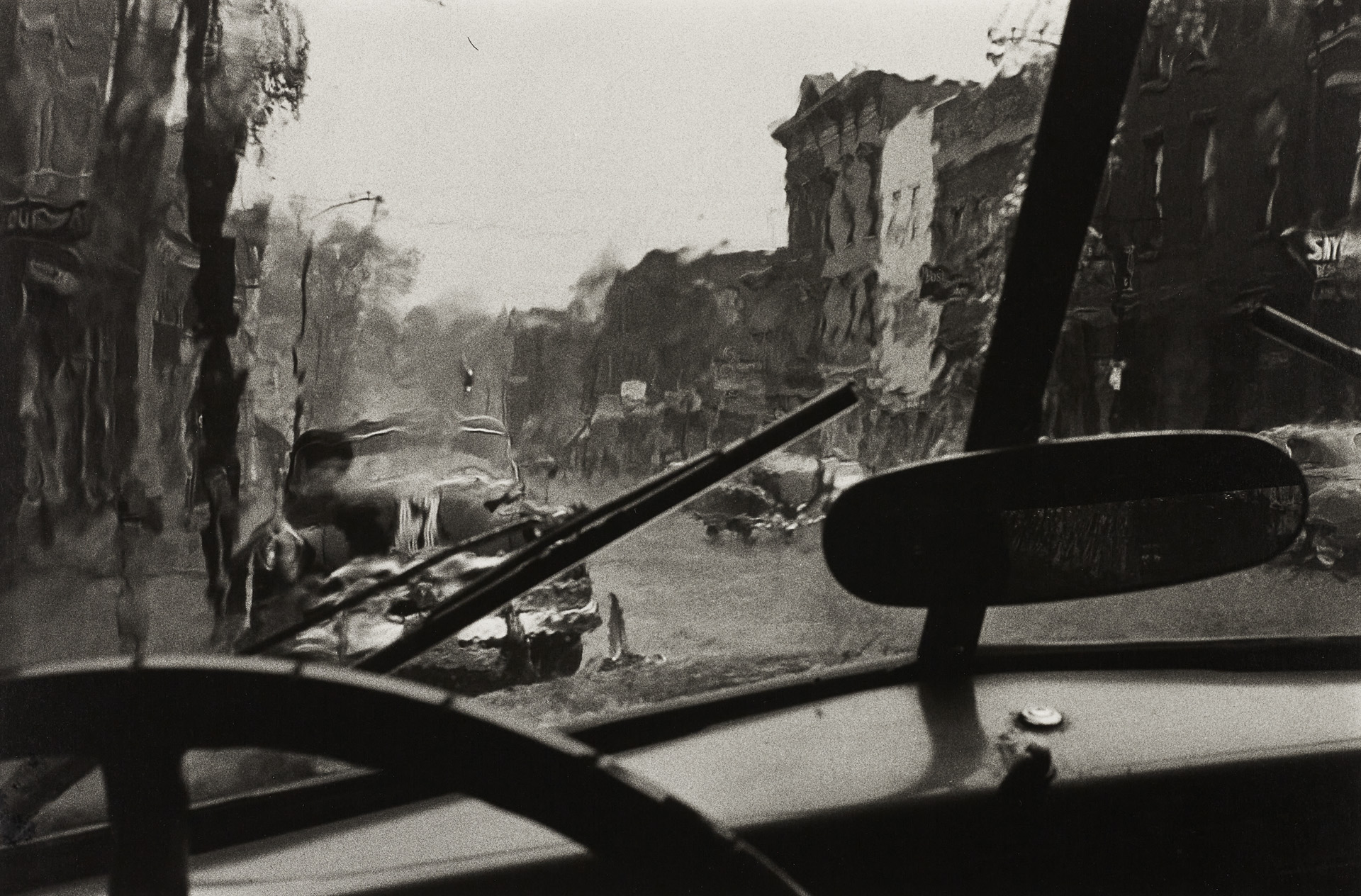 LOUIS STETTNER (1922–2016) - Windshield, Saratoga Springs, 1957 * LOUIS STETTNER (1922–2016) - Windshield, Saratoga Springs, 1957 *