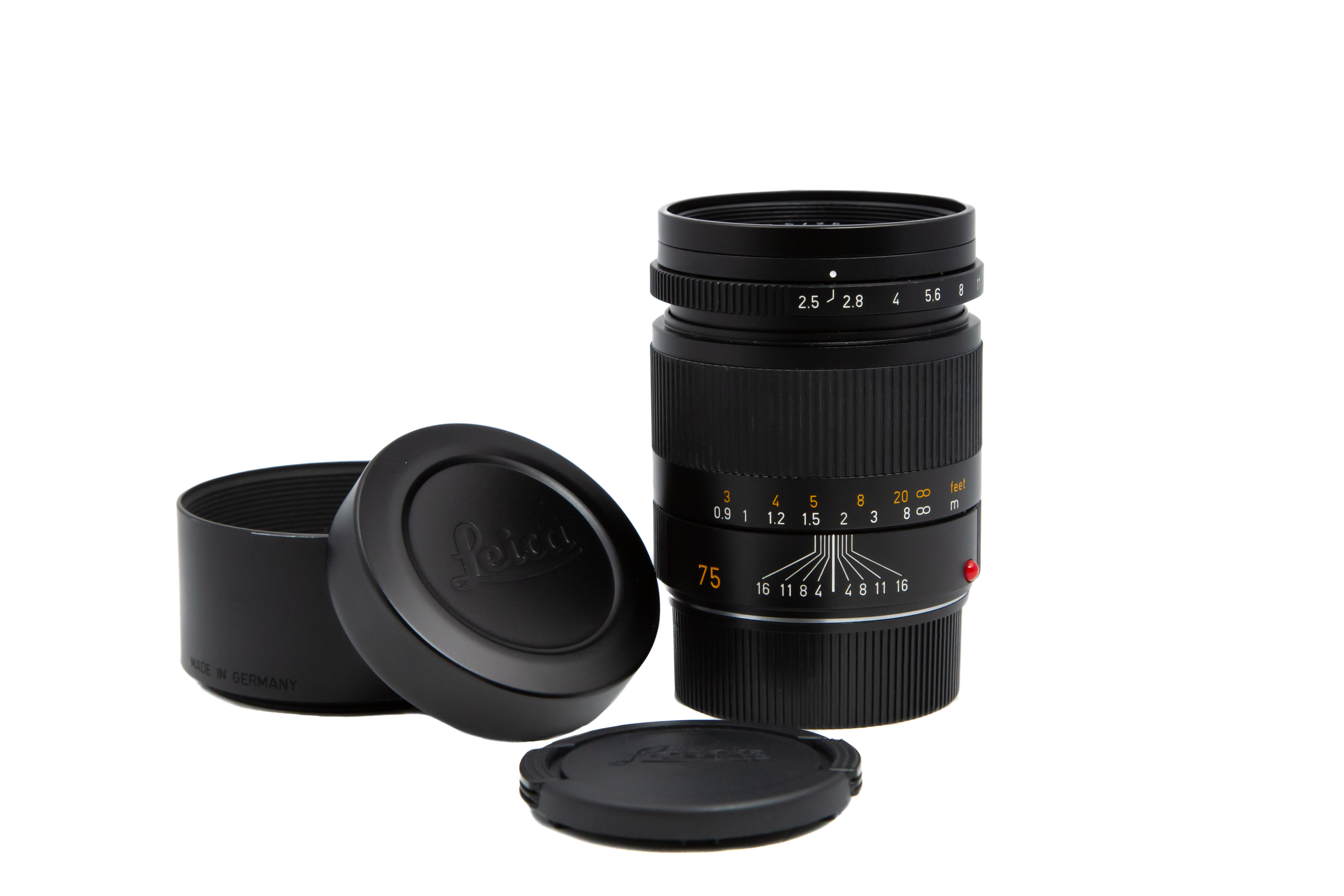 SUMMARIT-M 2.5/75 mm, schwarz elox.