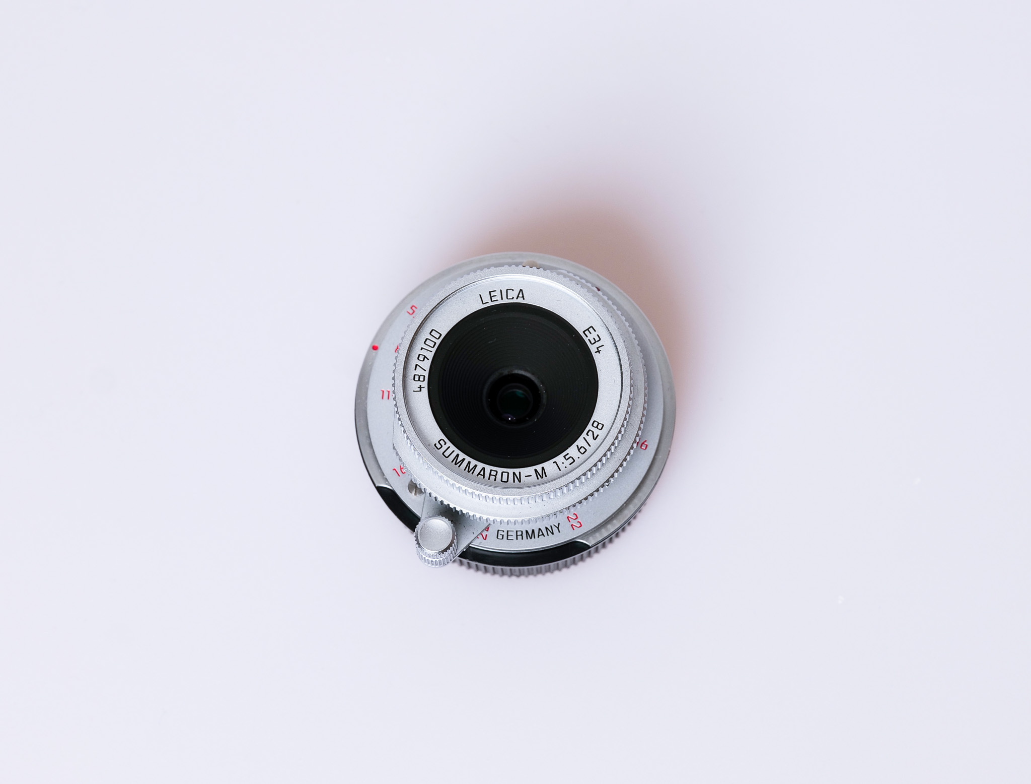 SUMMARON-M 5.6/28, silbern verchr.