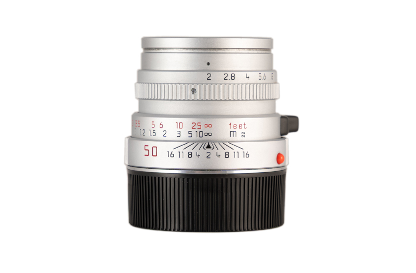 LEICA SUMMICRON-M 2/50 silver chrome finish (IV) DUAL RANGE 11825
