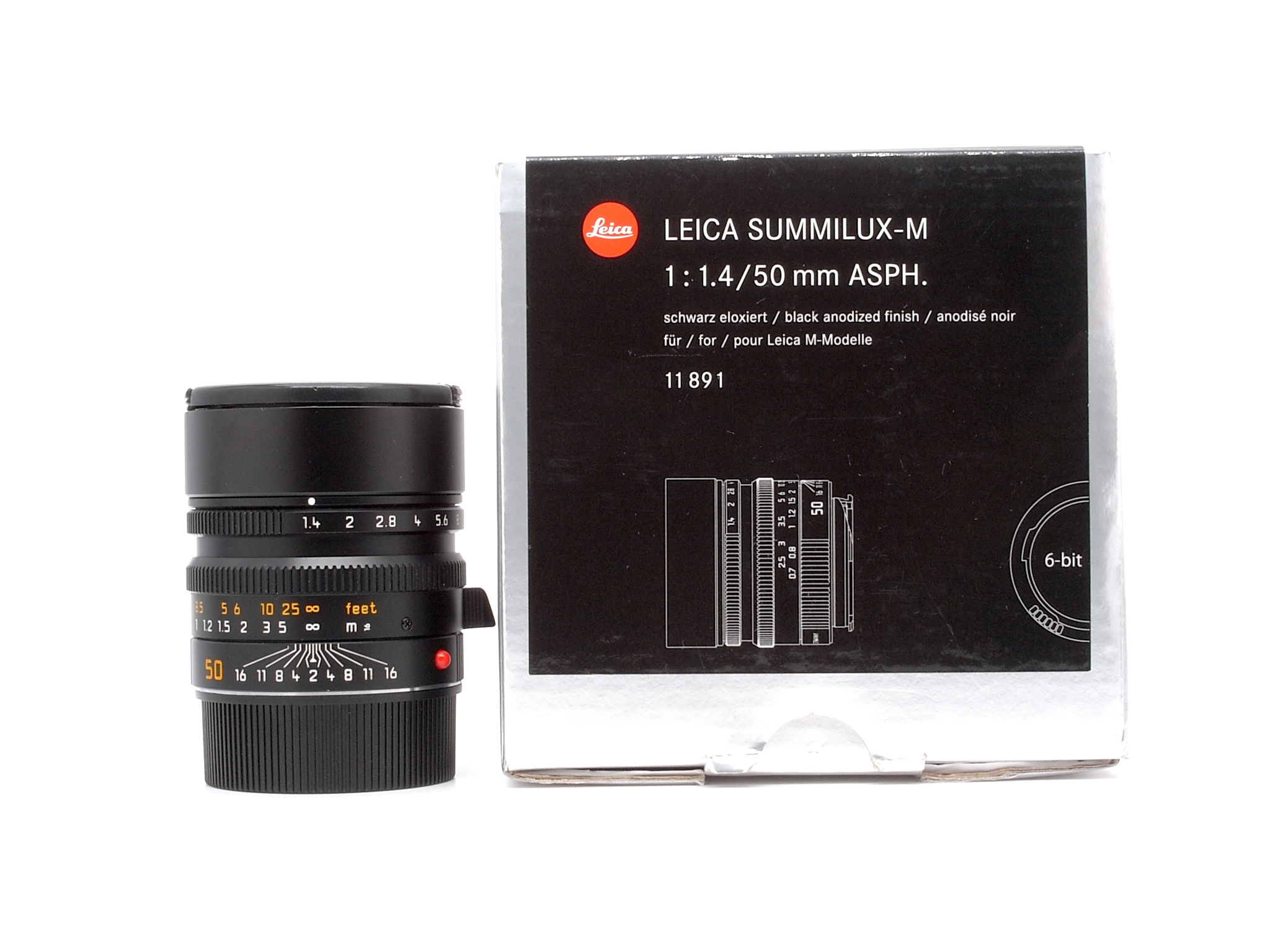 Leica Summilux-M 1.4/50mm ASPH. schwarz 6Bit