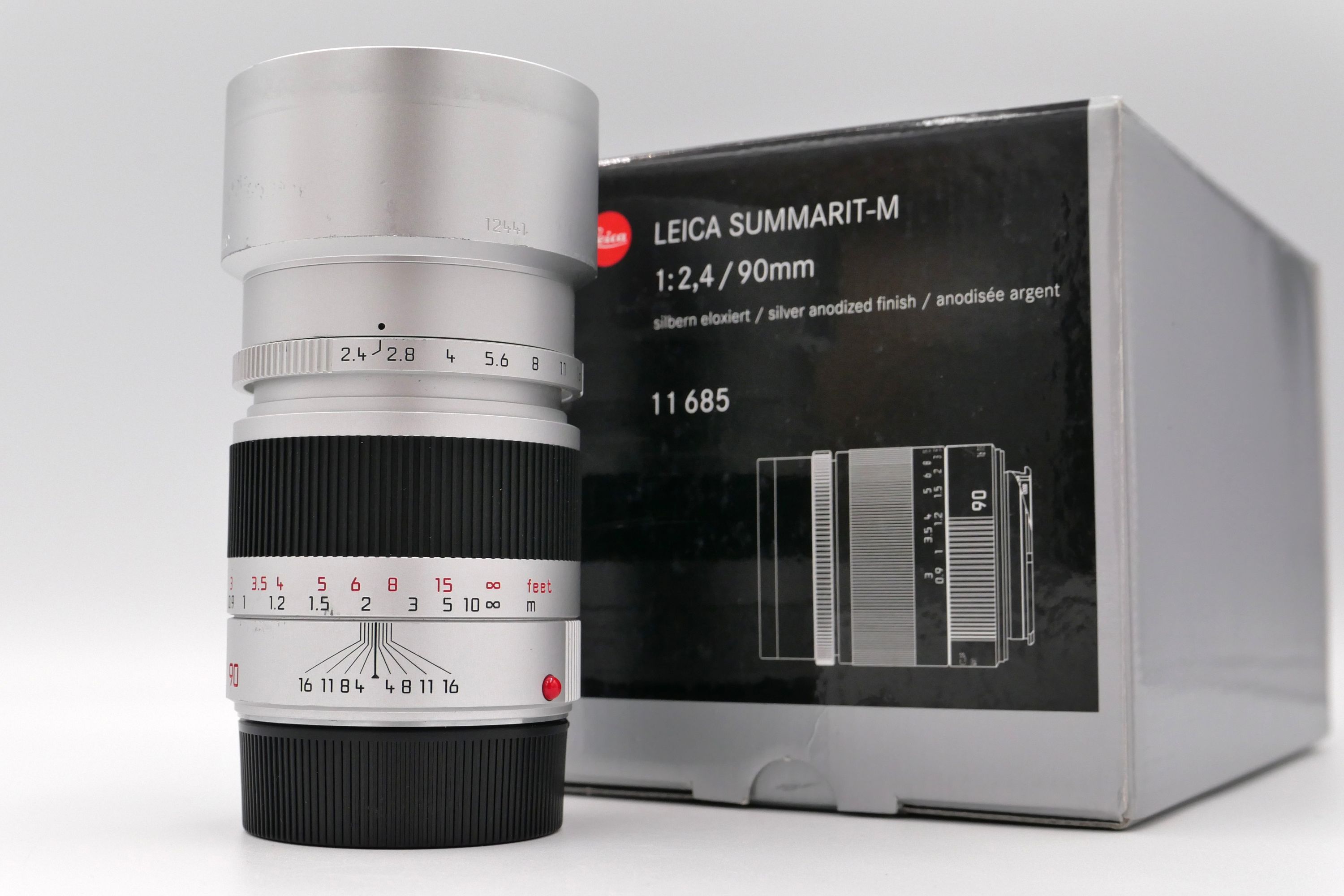 Leica Summarit-M f2.4 90mm, Silver
