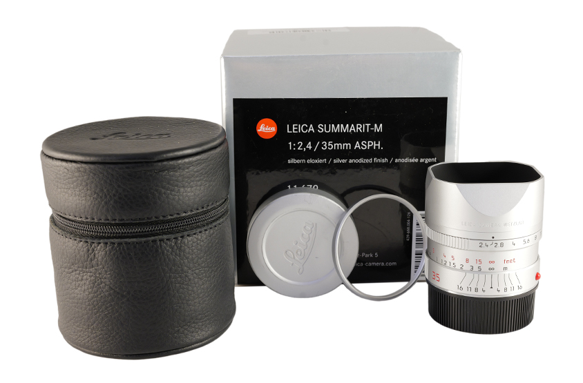 LEICA SUMMARIT-M 1:2.4/35 ASPH., silbern eloxiert 11679