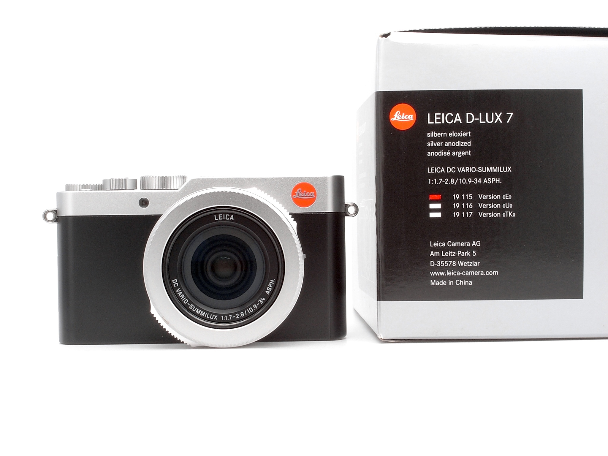 Leica D-Lux 7 silbern eloxiert
