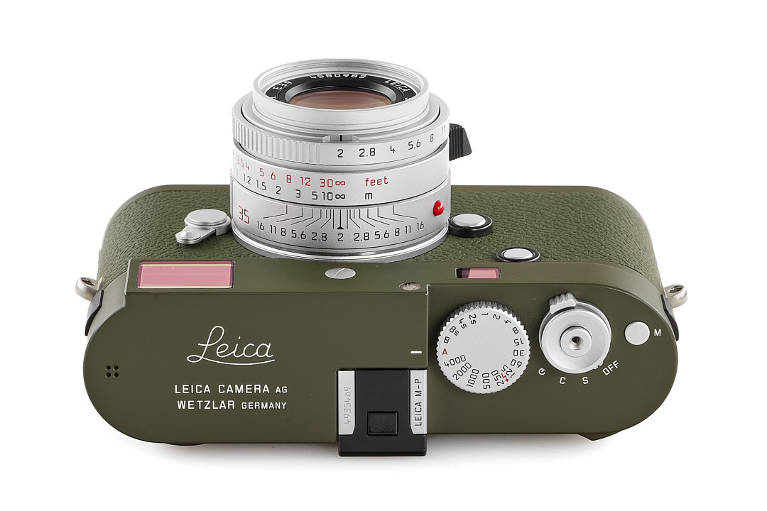 Leica M-P 240 Safari olive Set w. 2/35 silber (10933)