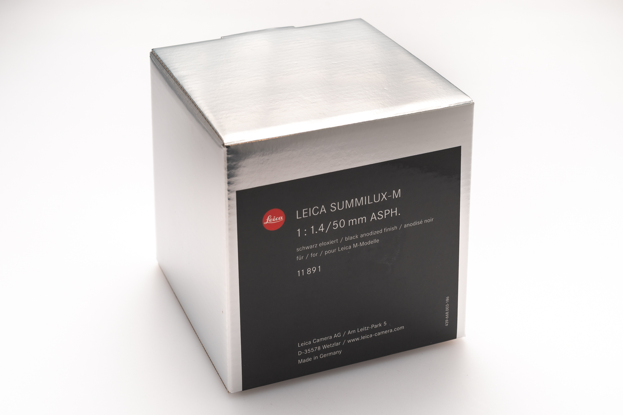 Leica 50mm Summilux-M f/1.4 ASPH., Black Anodized