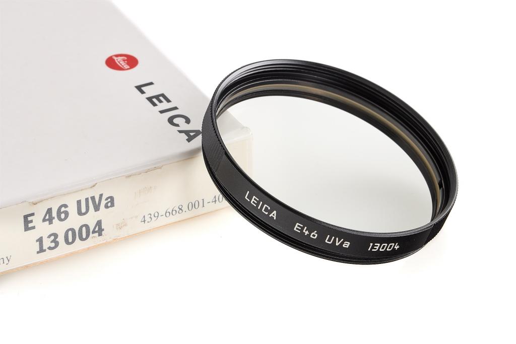 Leica 13004 E46mm UVa filter black