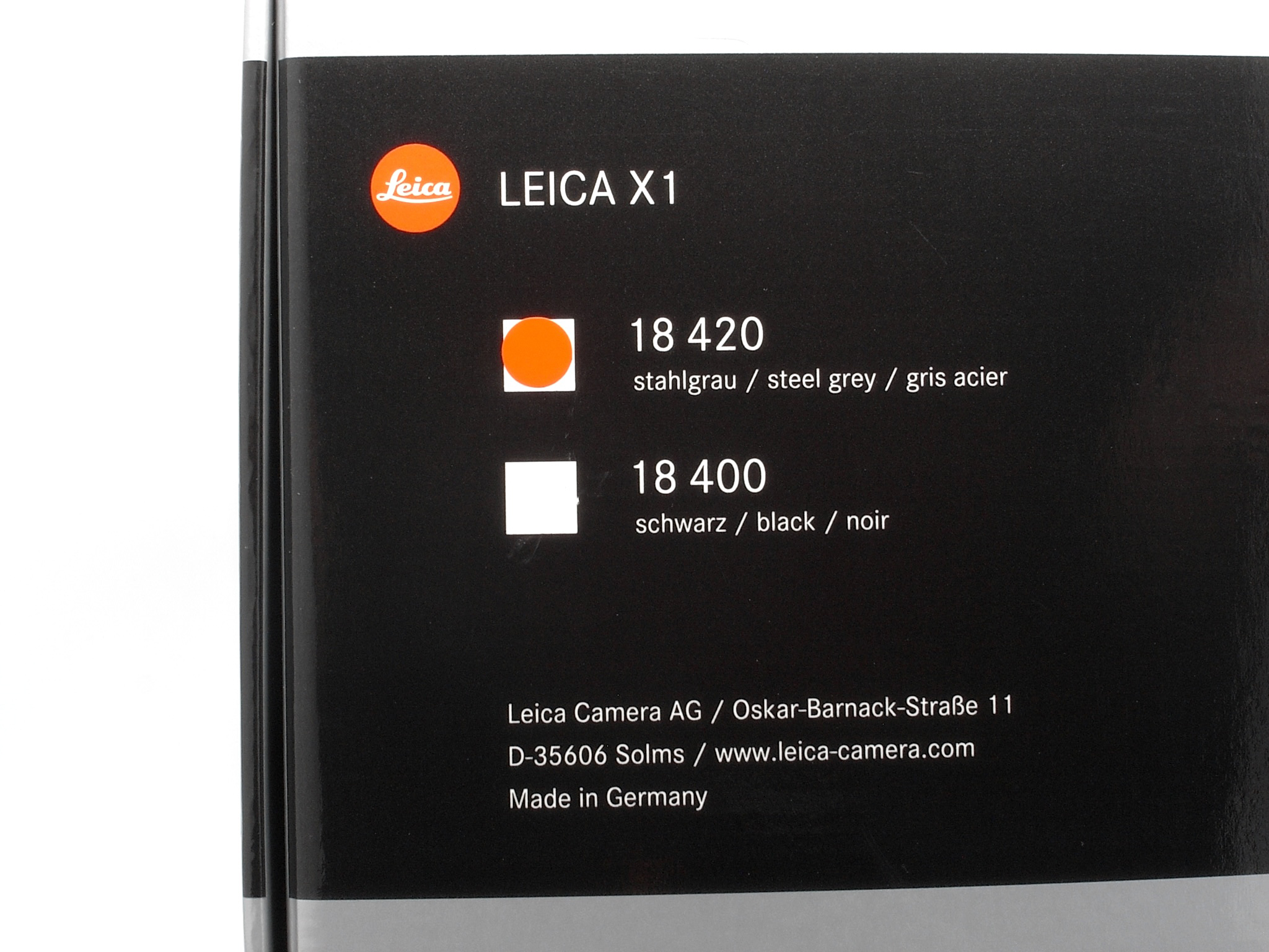 Leica X1 steelgrey