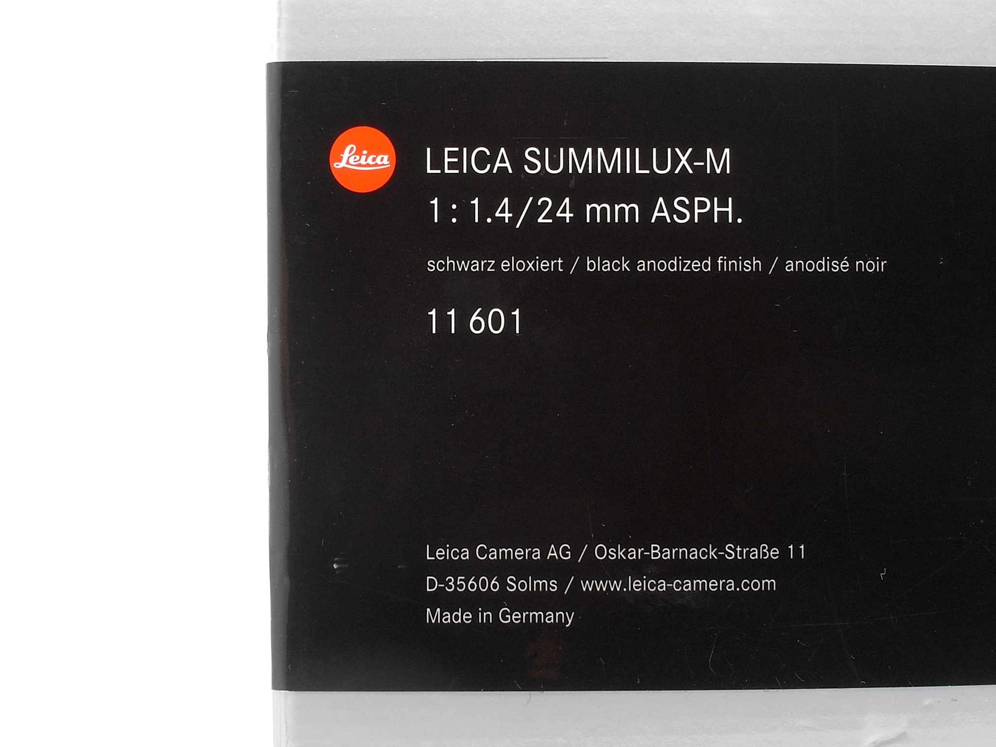 Leica Summilux-M 1,4/24mm ASPH. schwarz 6Bit