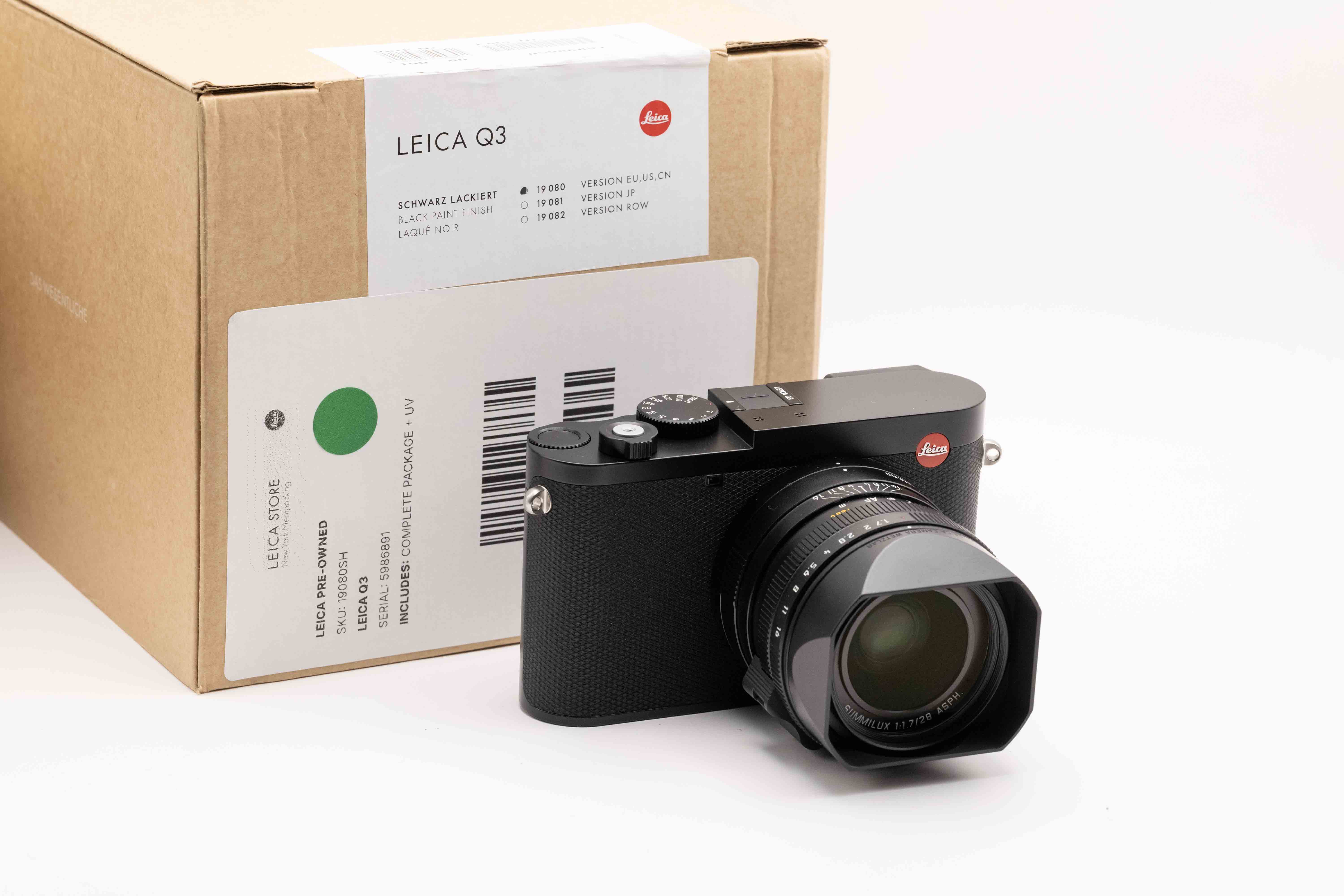 Q3, schwarz lackiert (Version EU/US/CN)