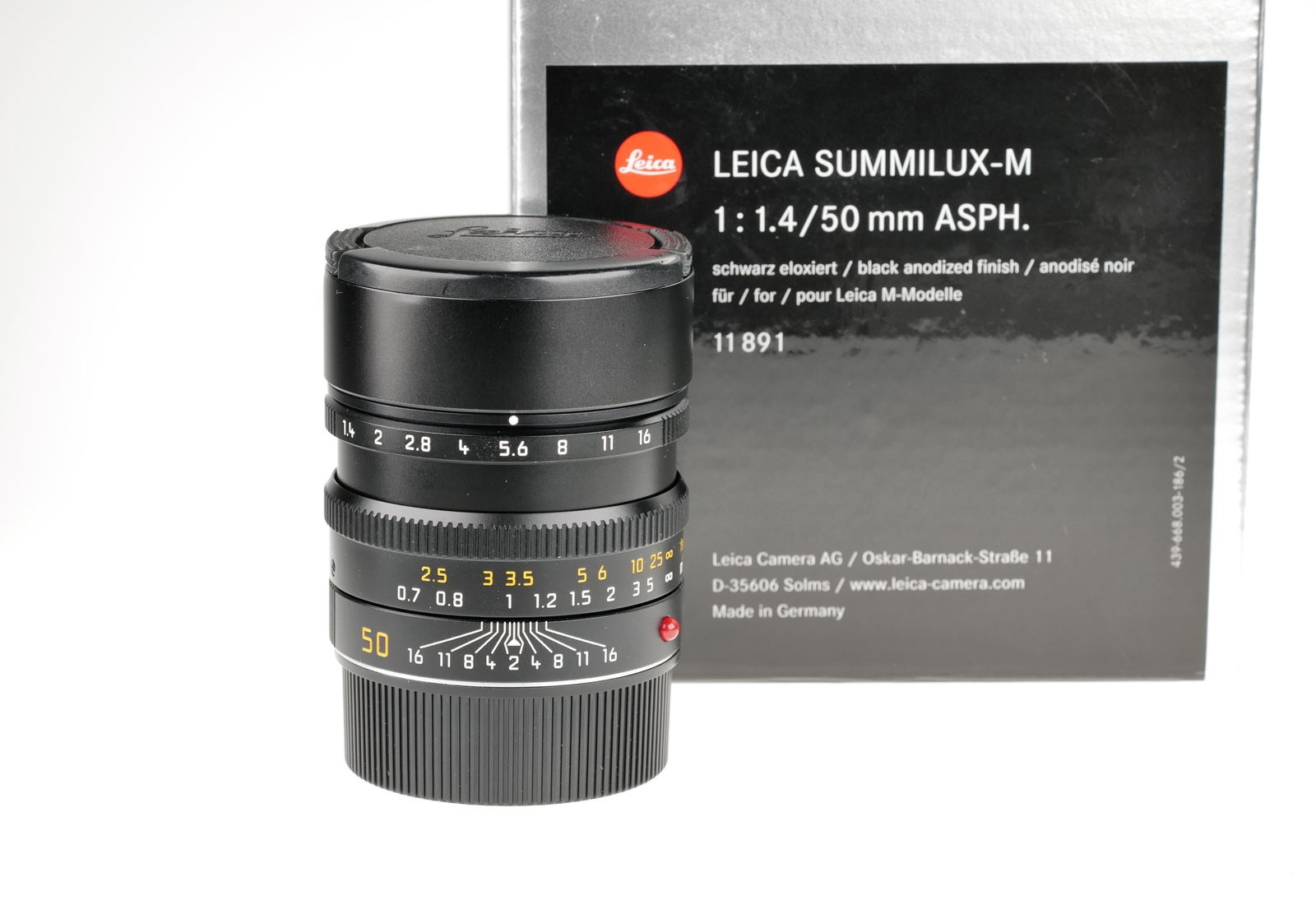 Leica Summilux-M 1:1,4/50mm ASPH., black 11891