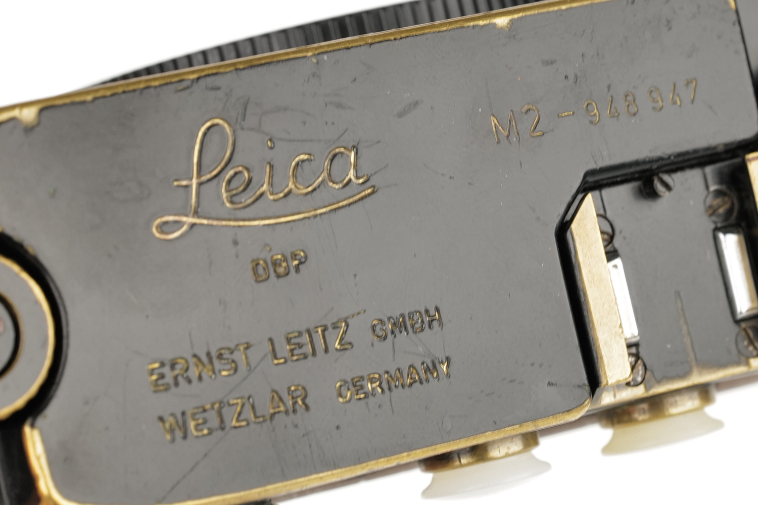 Leica M2 black paint Button Rewind