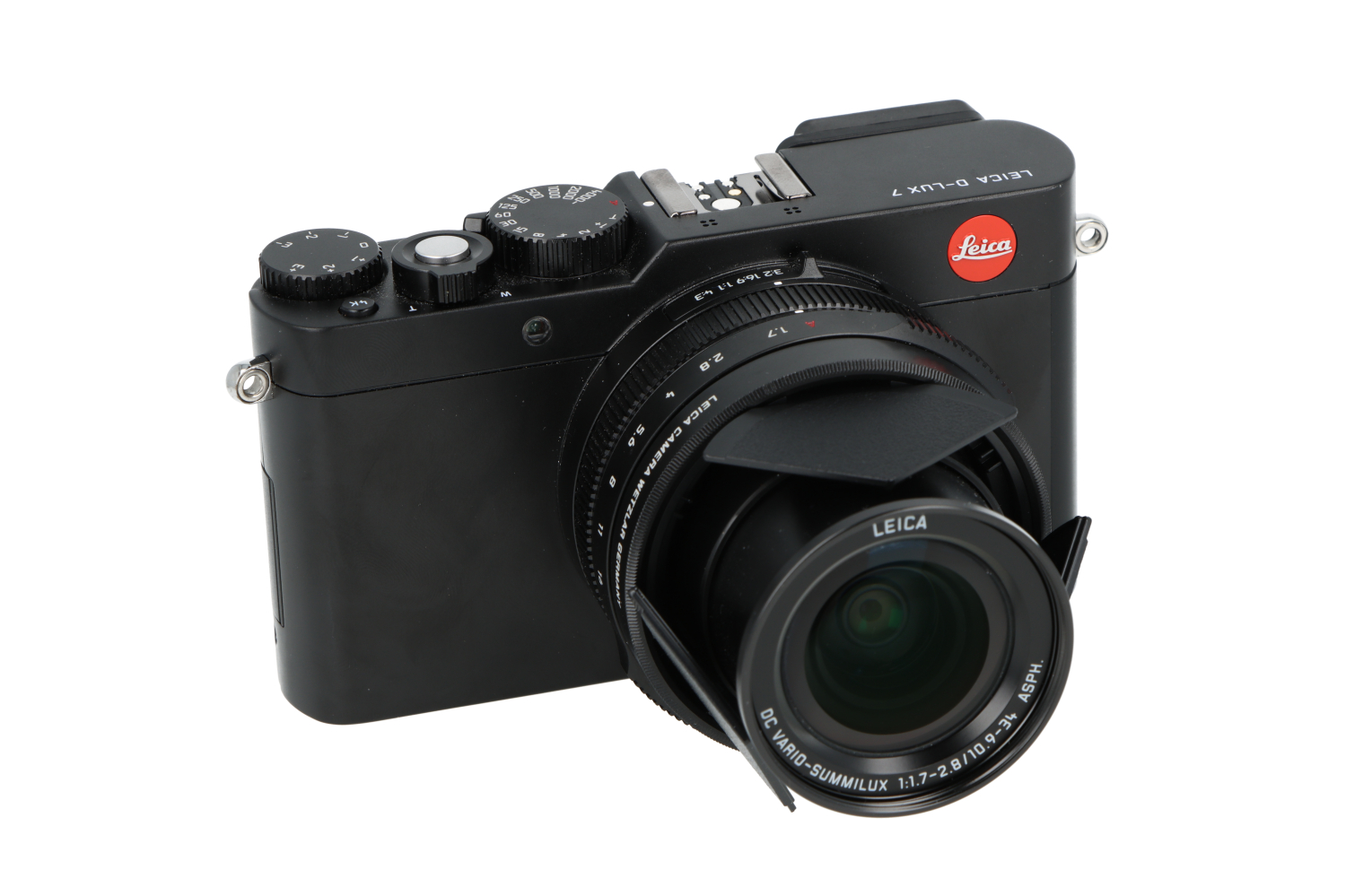 Kit Leica D-lux 7 nero + impugnatura + copriobiettivo automatico (19140)