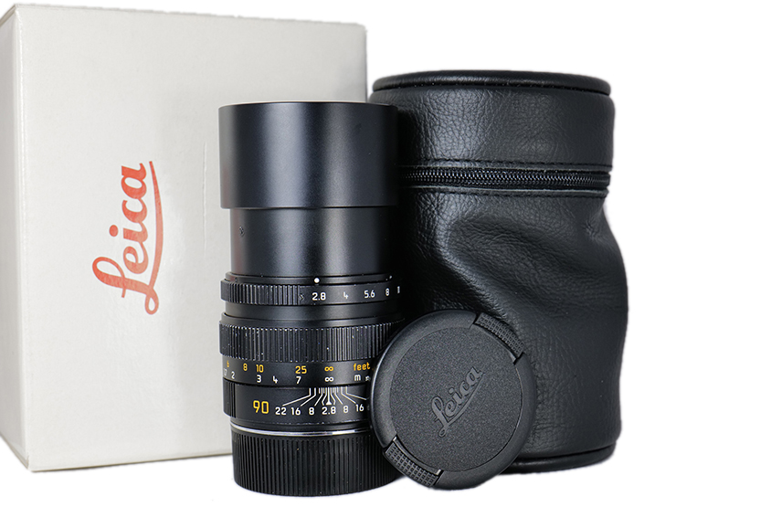 LEICA ELMARIT-M 1:2,8/90MM, schwarz eloxiert E46 11807