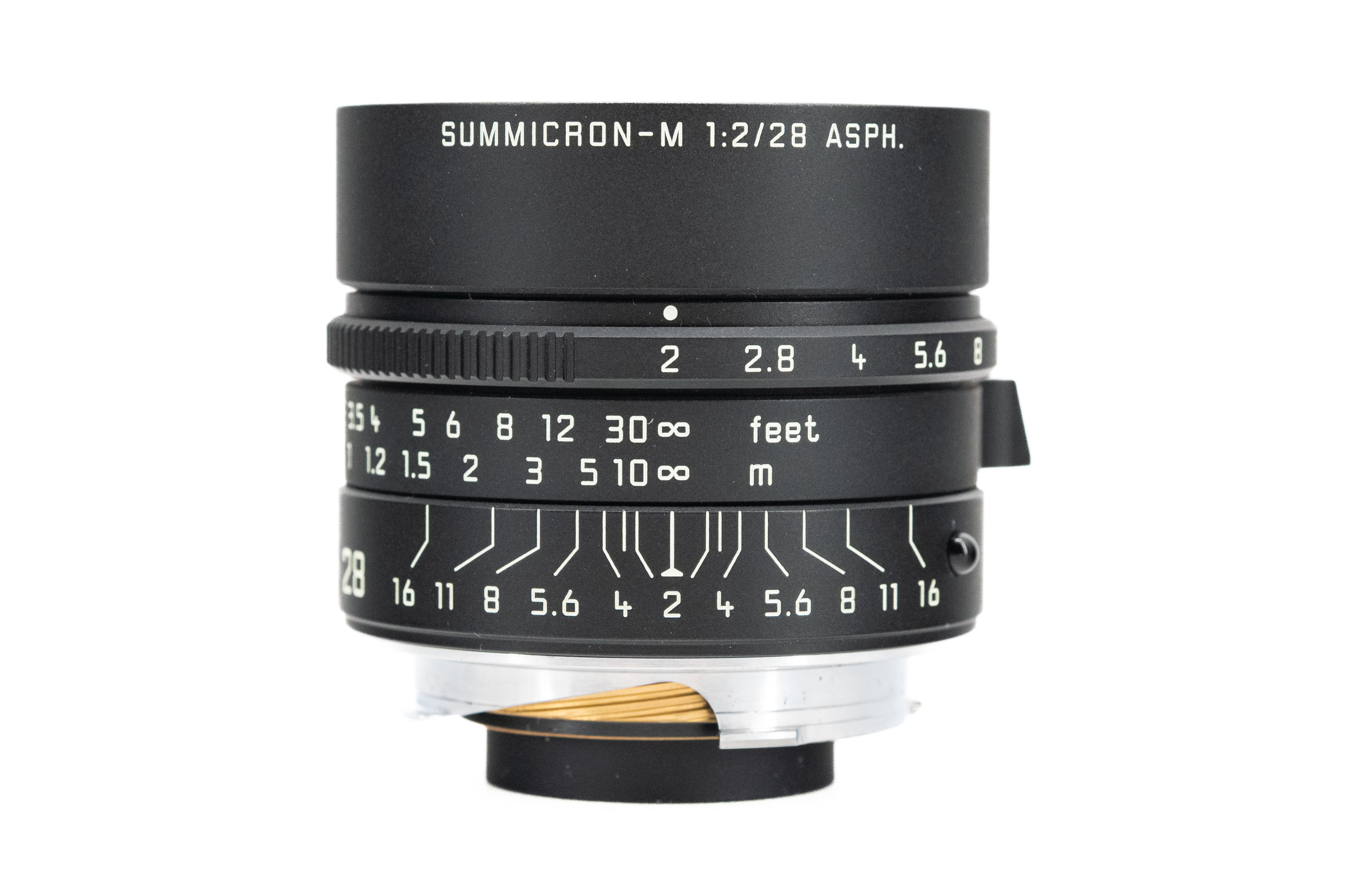 Leica Summicron-M 28mm f/2 ASPH Matt Black Paint 11725