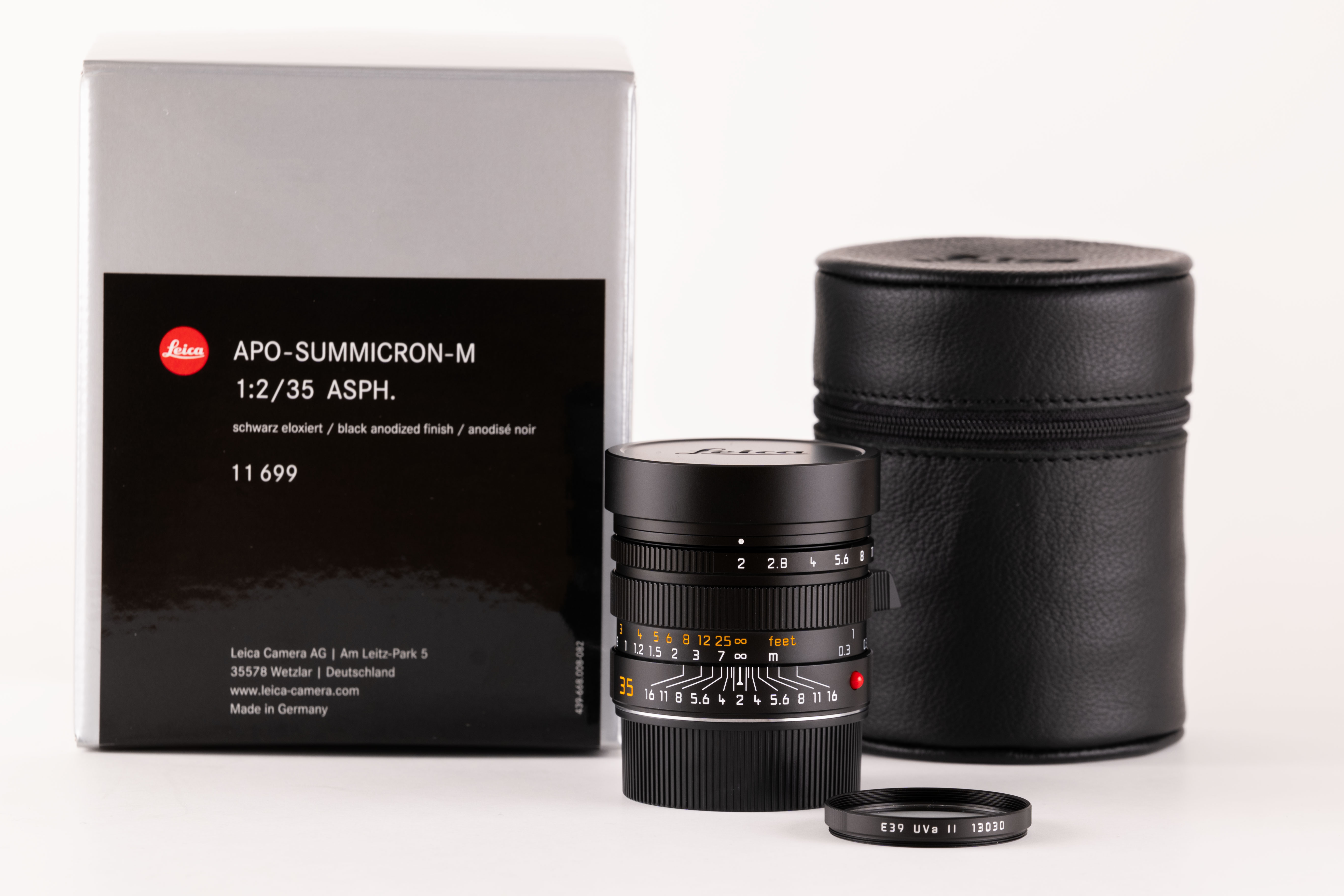 Leica M 35mm Apo Leica APO-Summicron-M 1:2/35 Black Leica Camera