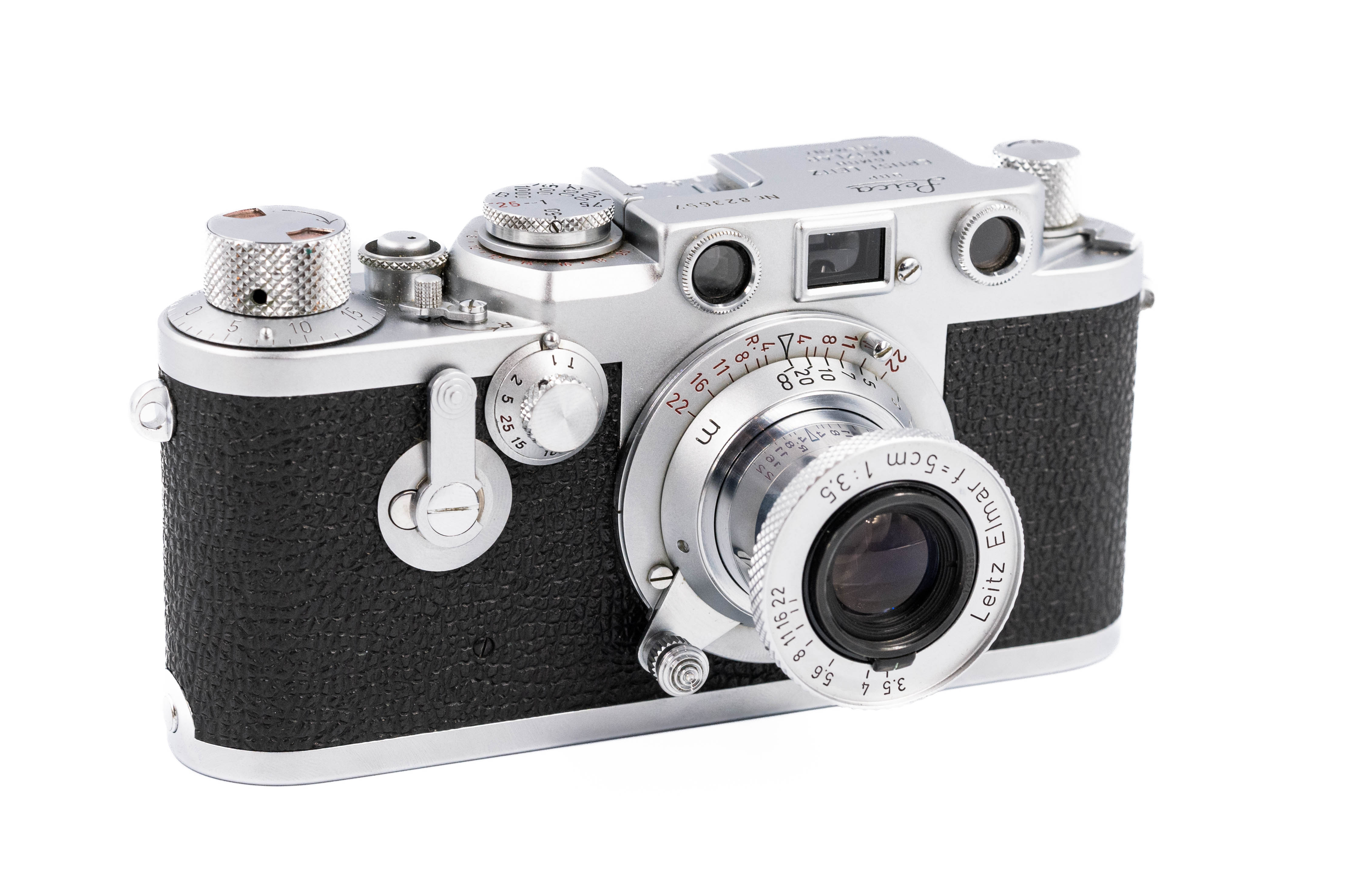 Leica IIIf Red Dial with Elmar 5cm f/3.5