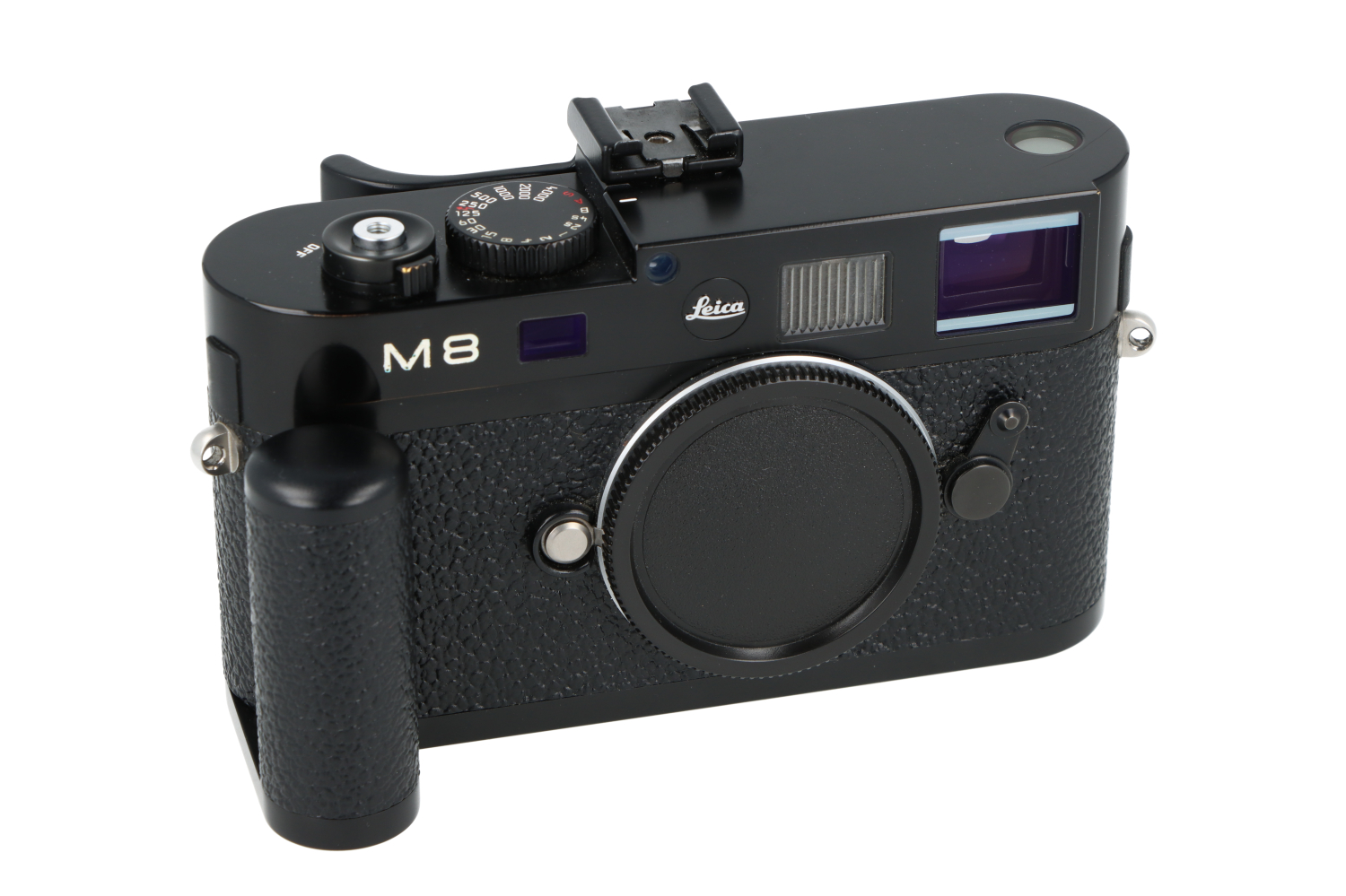 Kit Leica M8.2 Schwarz Lack + Griff + Daumenauflage (10711)