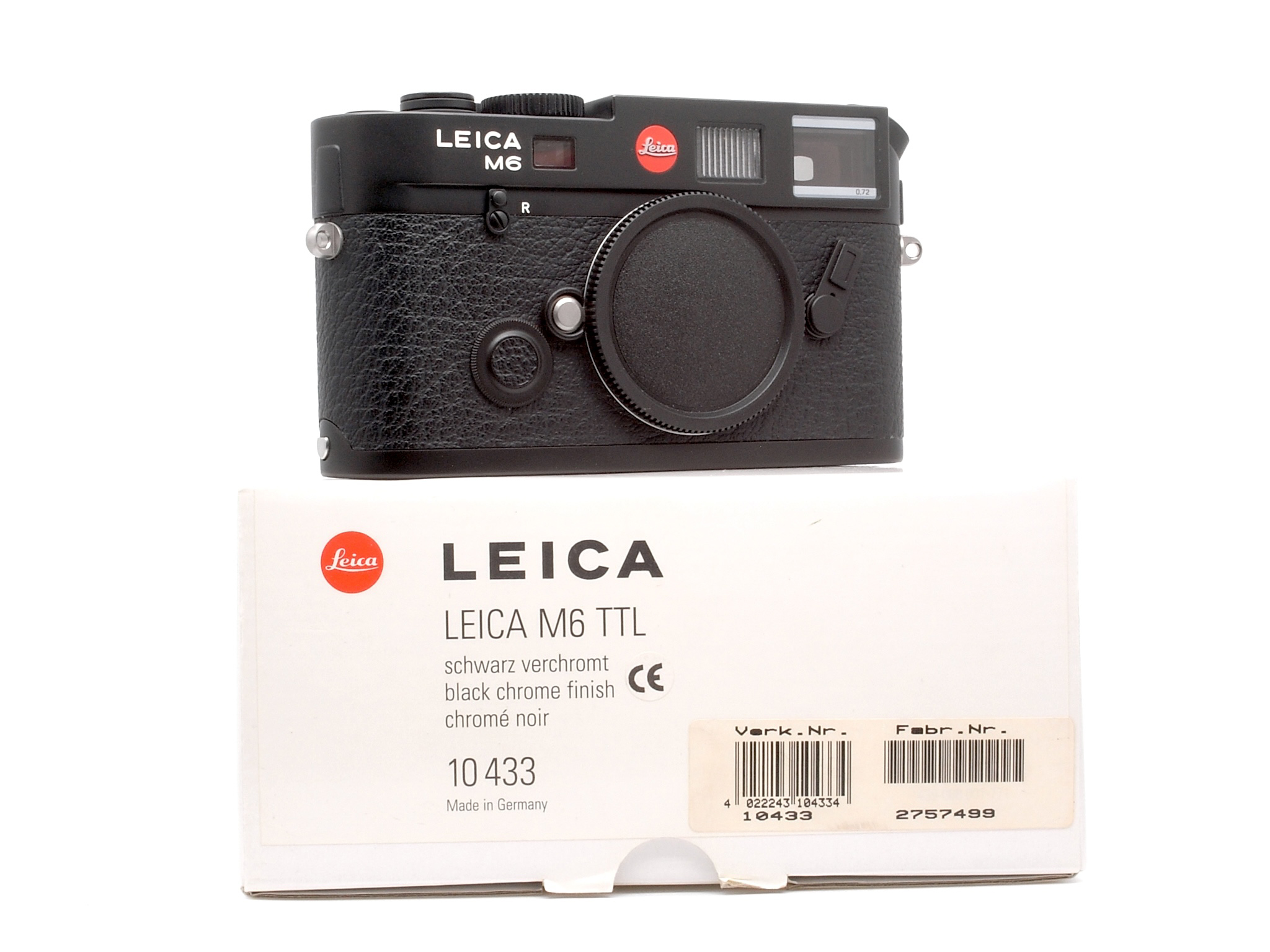 Leica M6 TTL schwarz verchromt