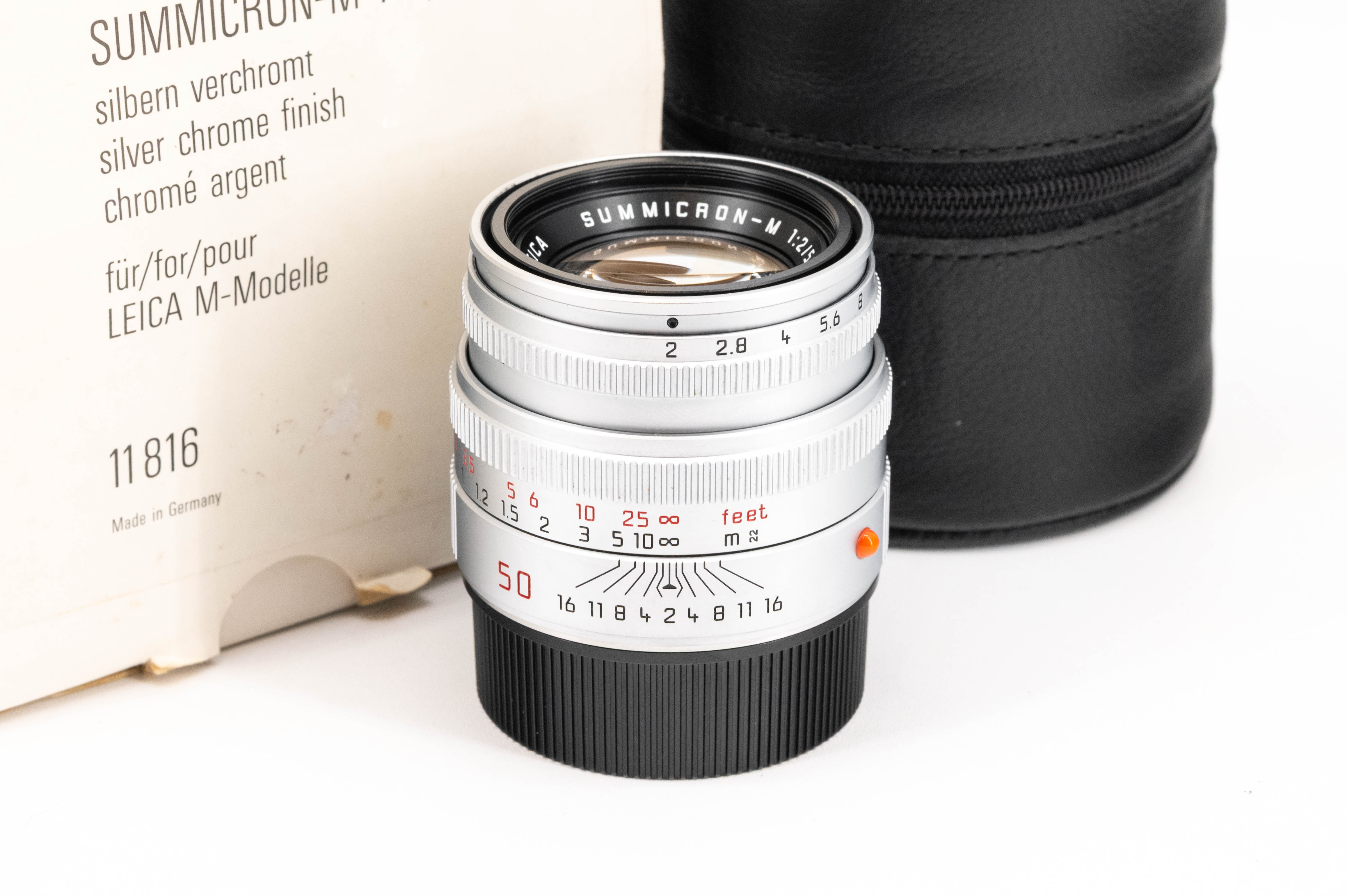 Leica Summicron-M 50mm f/2 Silber Chrom 11816
