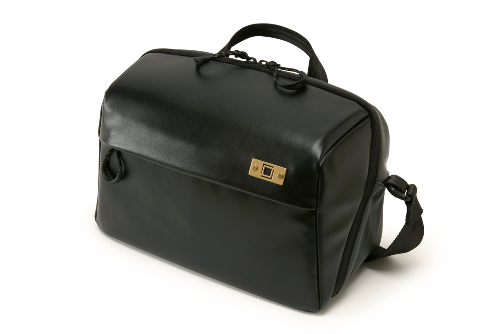 Artisan&Artist PVC leather/Nylon bag ACAM BS0003 BKGY