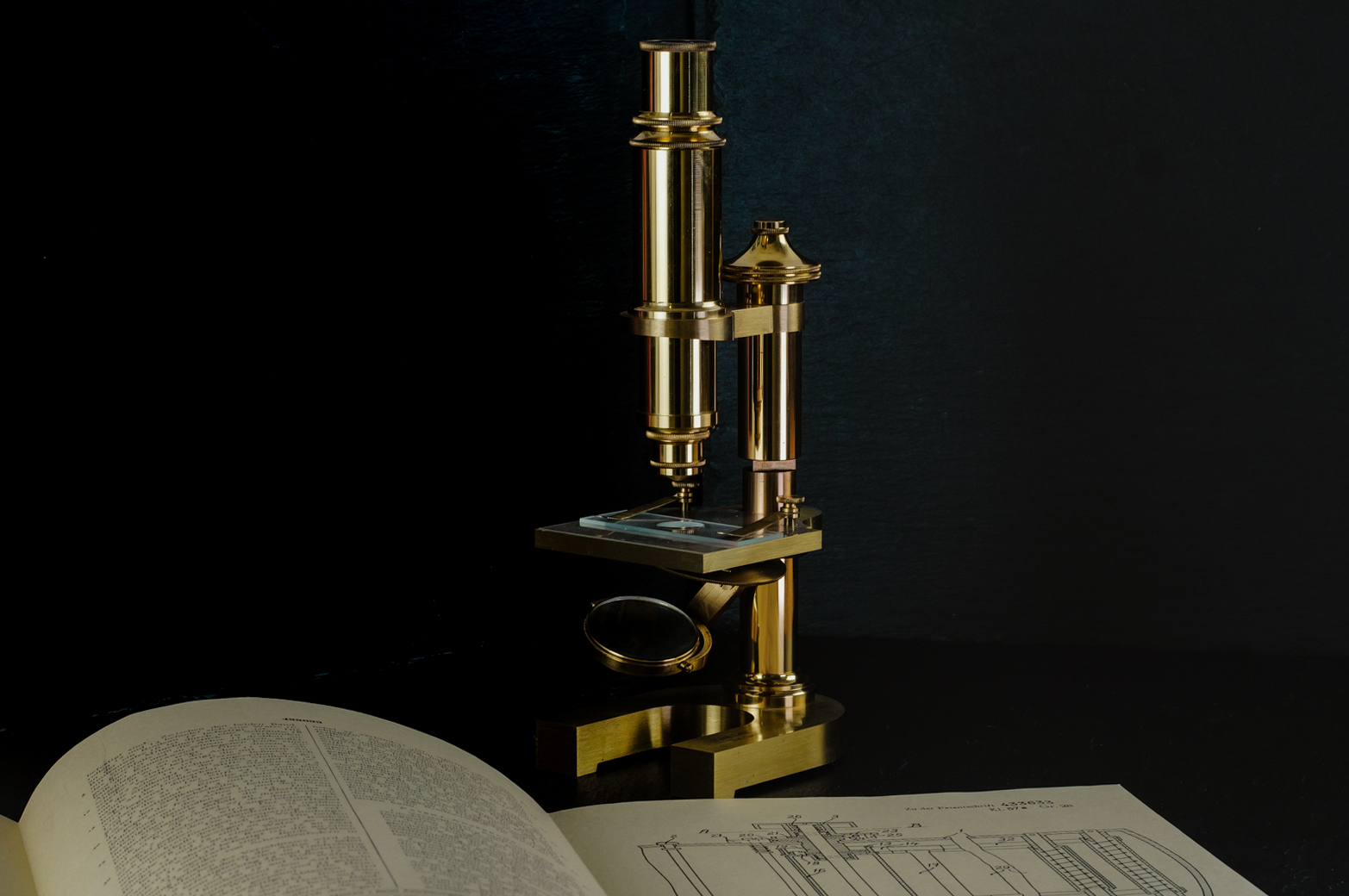 Leica Leitz Brass Microscope Leica Leitz Brass Microscope