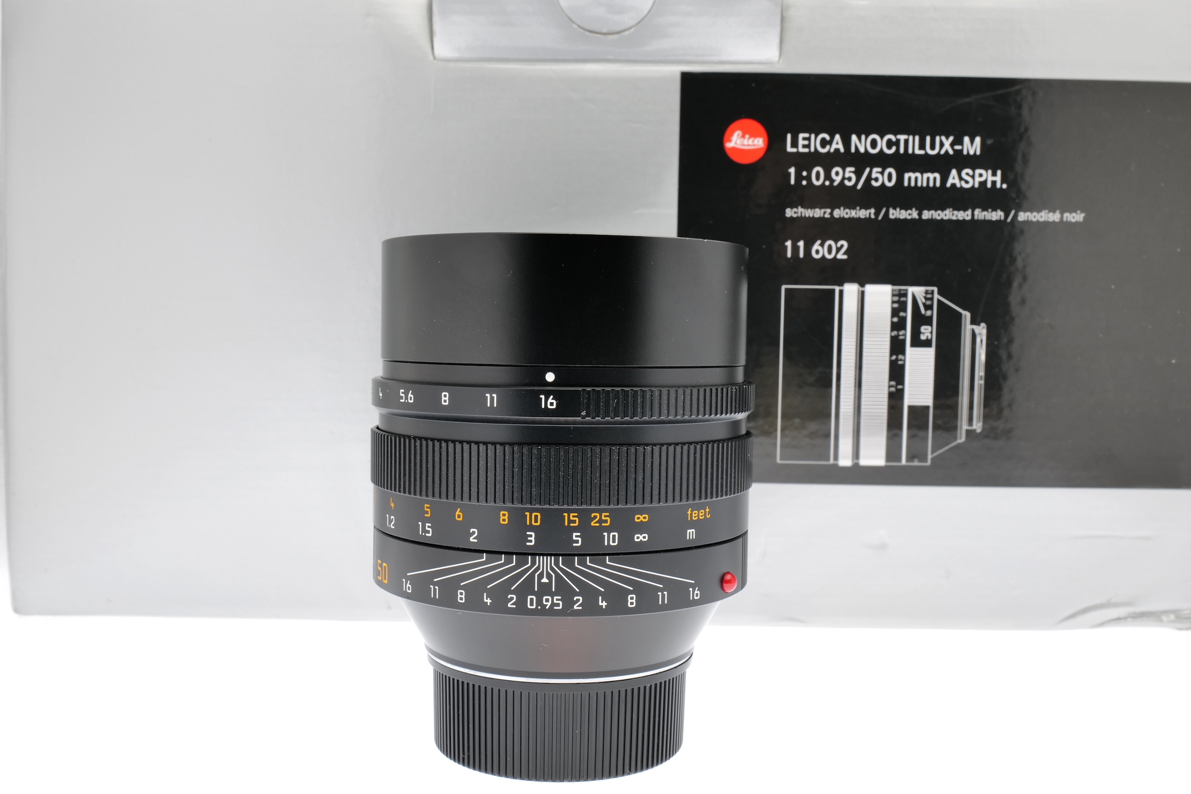 Leica NOCTILUX-M 0.95/50mm ASPH., schwarz. Leica NOCTILUX-M 0.95/50mm ASPH., schwarz.