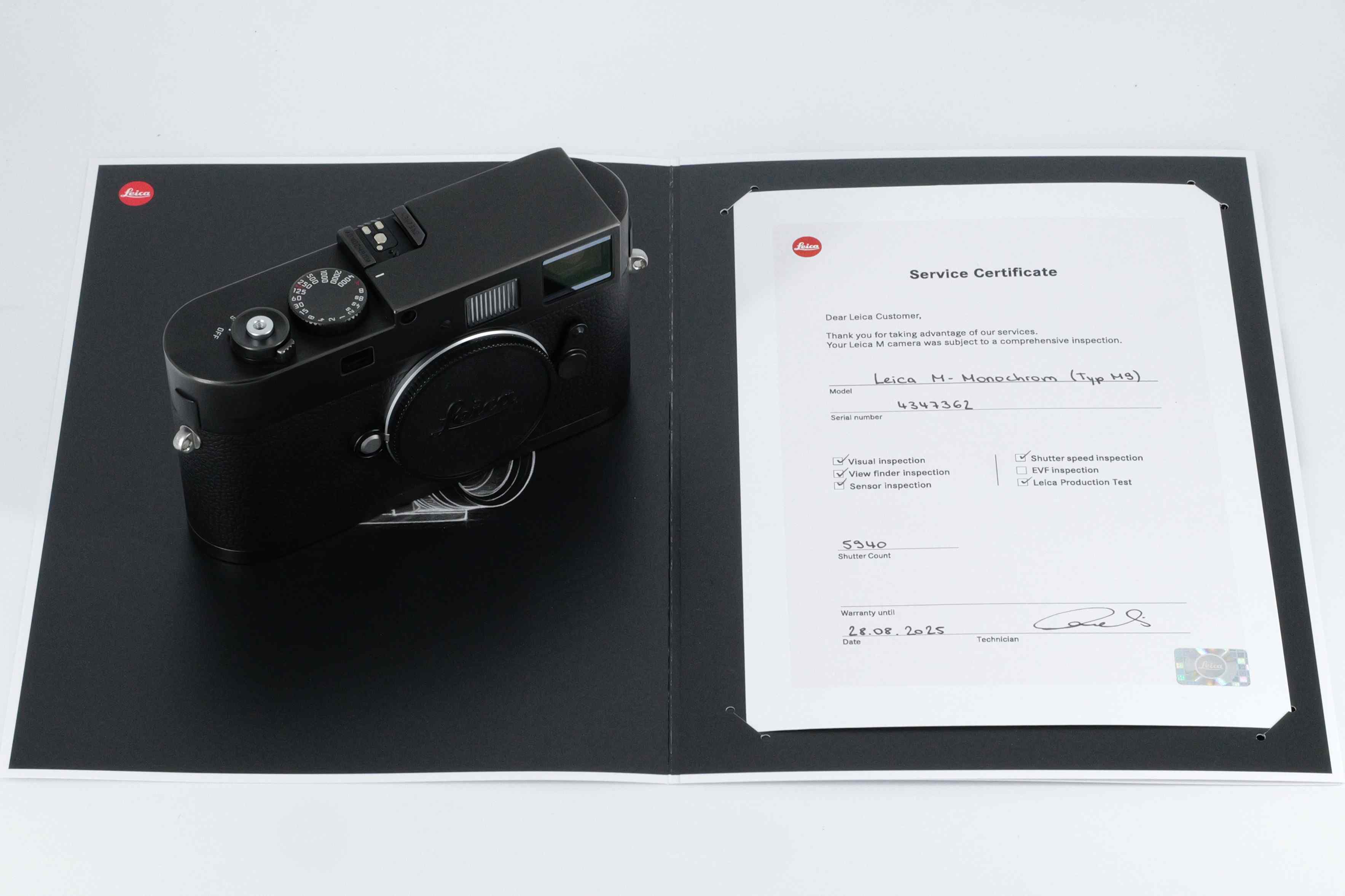 M Monochrom, black chrome finish
