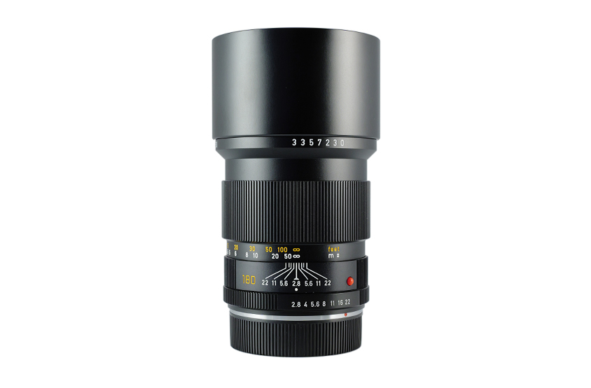 LEITZ ELMARIT-R 1:2.8/180 MM, black anodized E67 11923