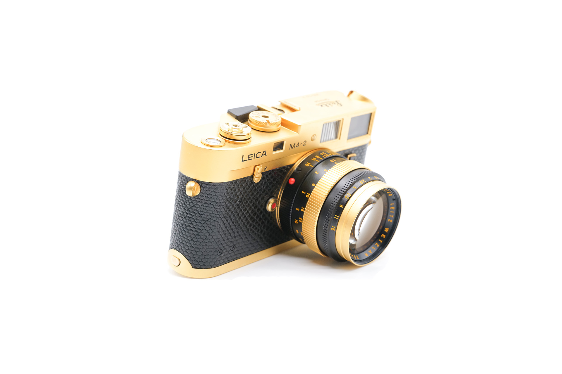 Leica M4-2 gold con Summilux 50mm 1.4 Gold 10420