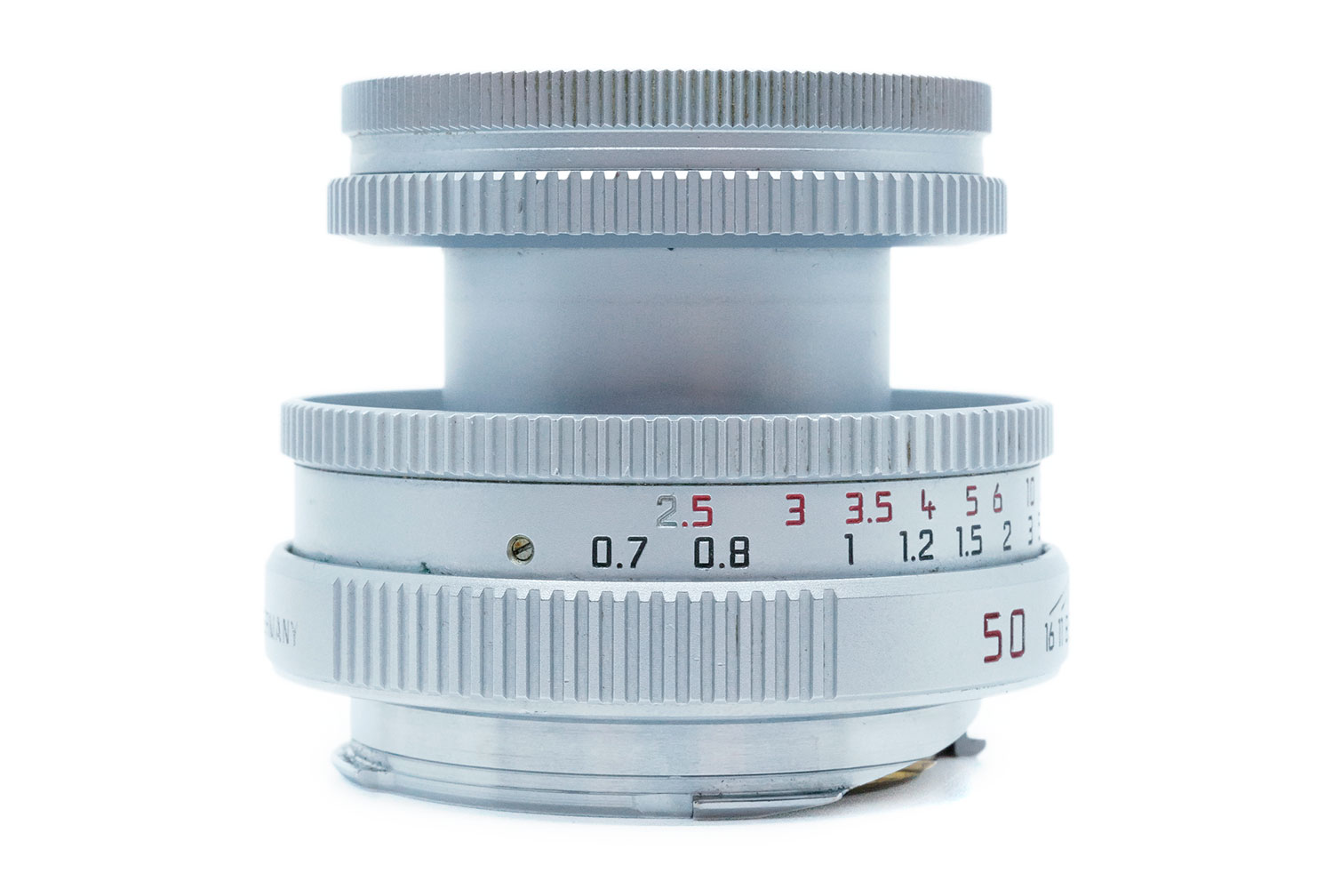 Leica ELMAR-M 2.8/50mm  (1994–2007) — Silver Chrome