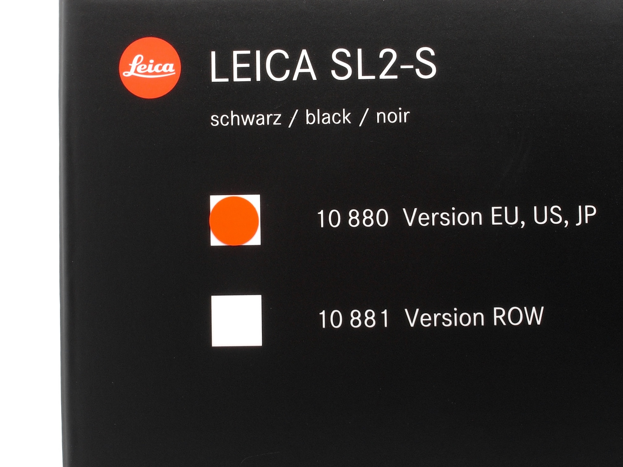 Leica SL2-S black